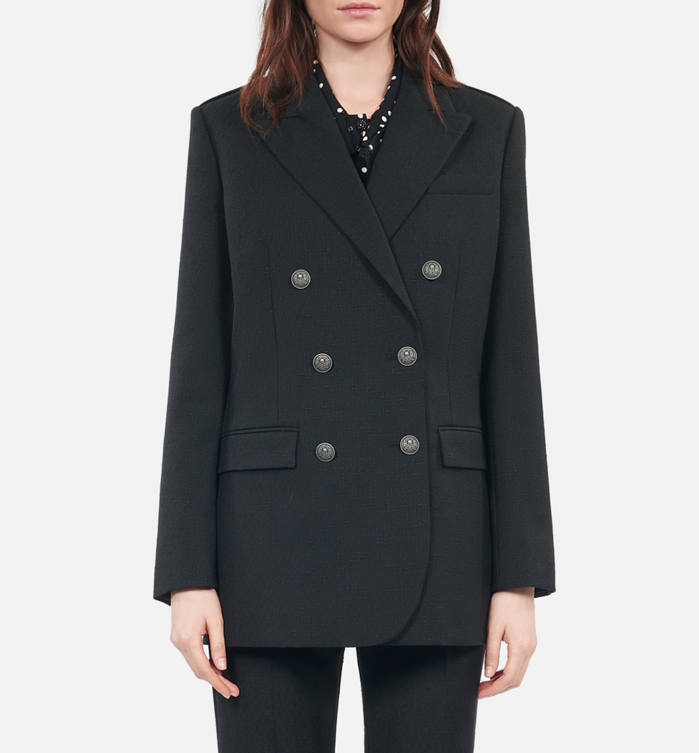 Rechte blazer | wolblend THE KOOPLES Zwart