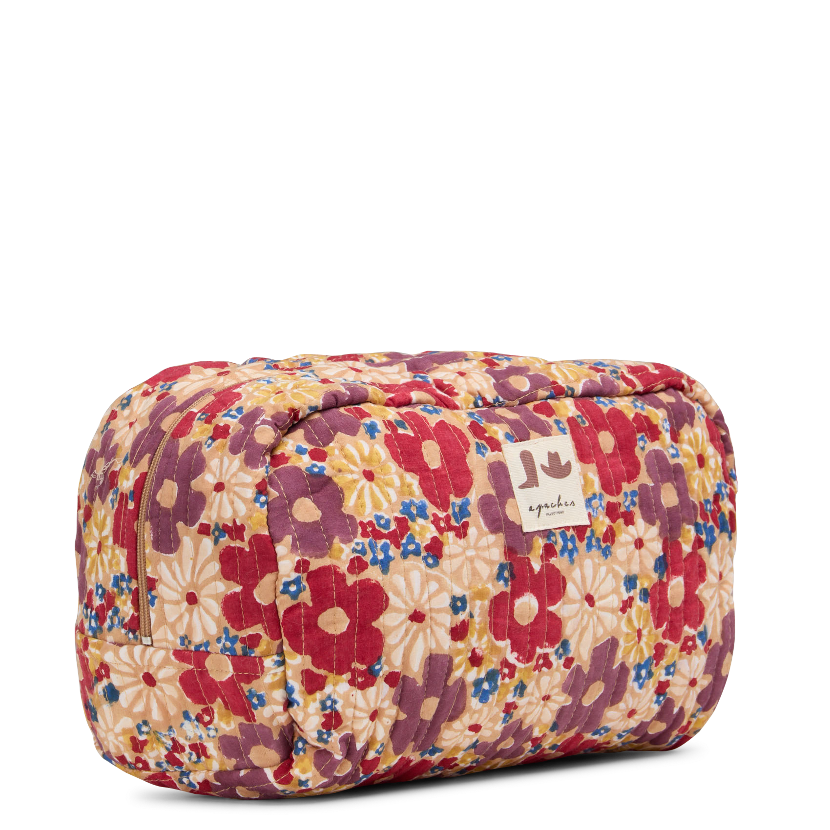 Cotton toiletry bag APACHES COLLECTIONS Brown