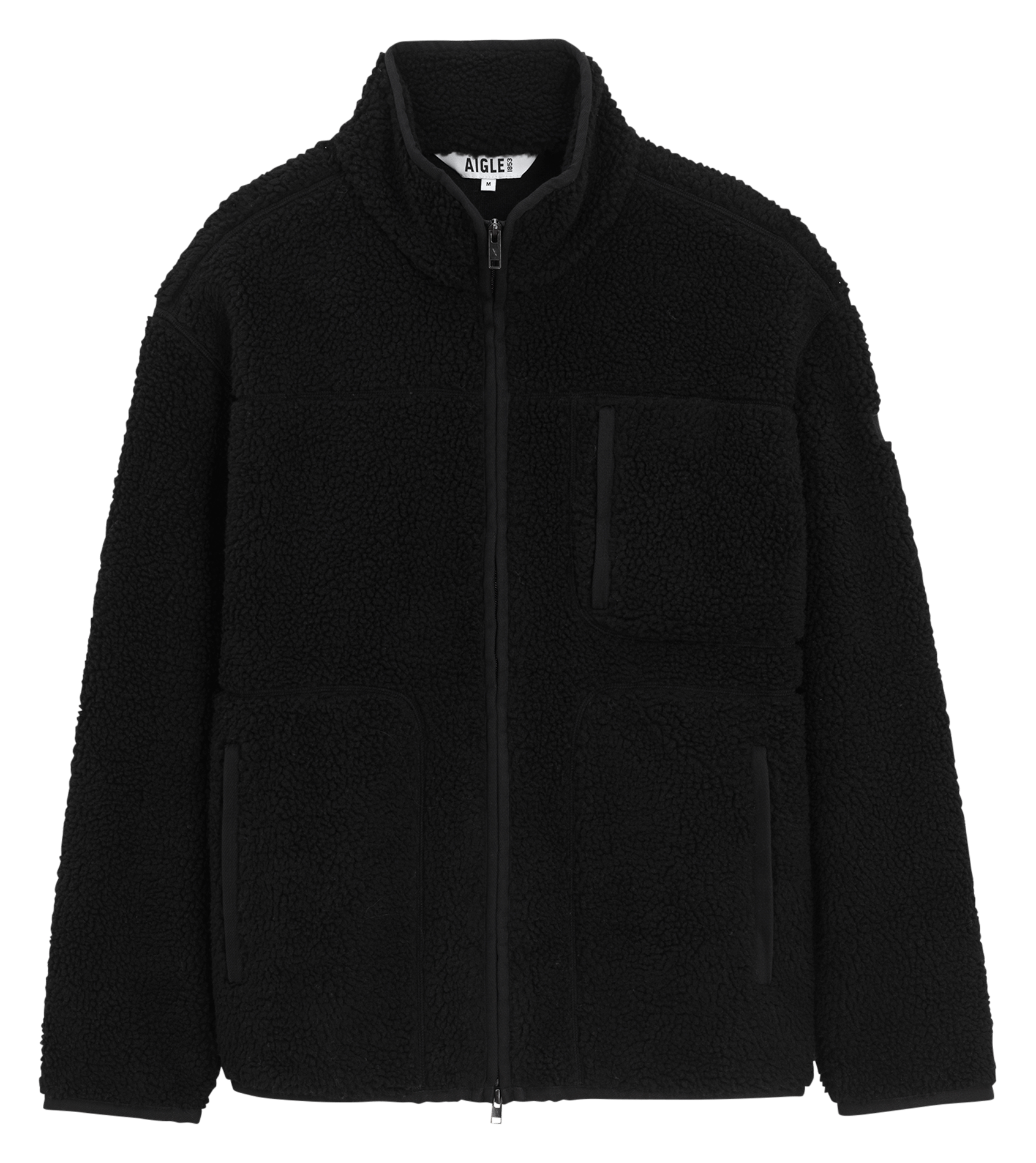 Polaire droite en sherpa AIGLE Noir