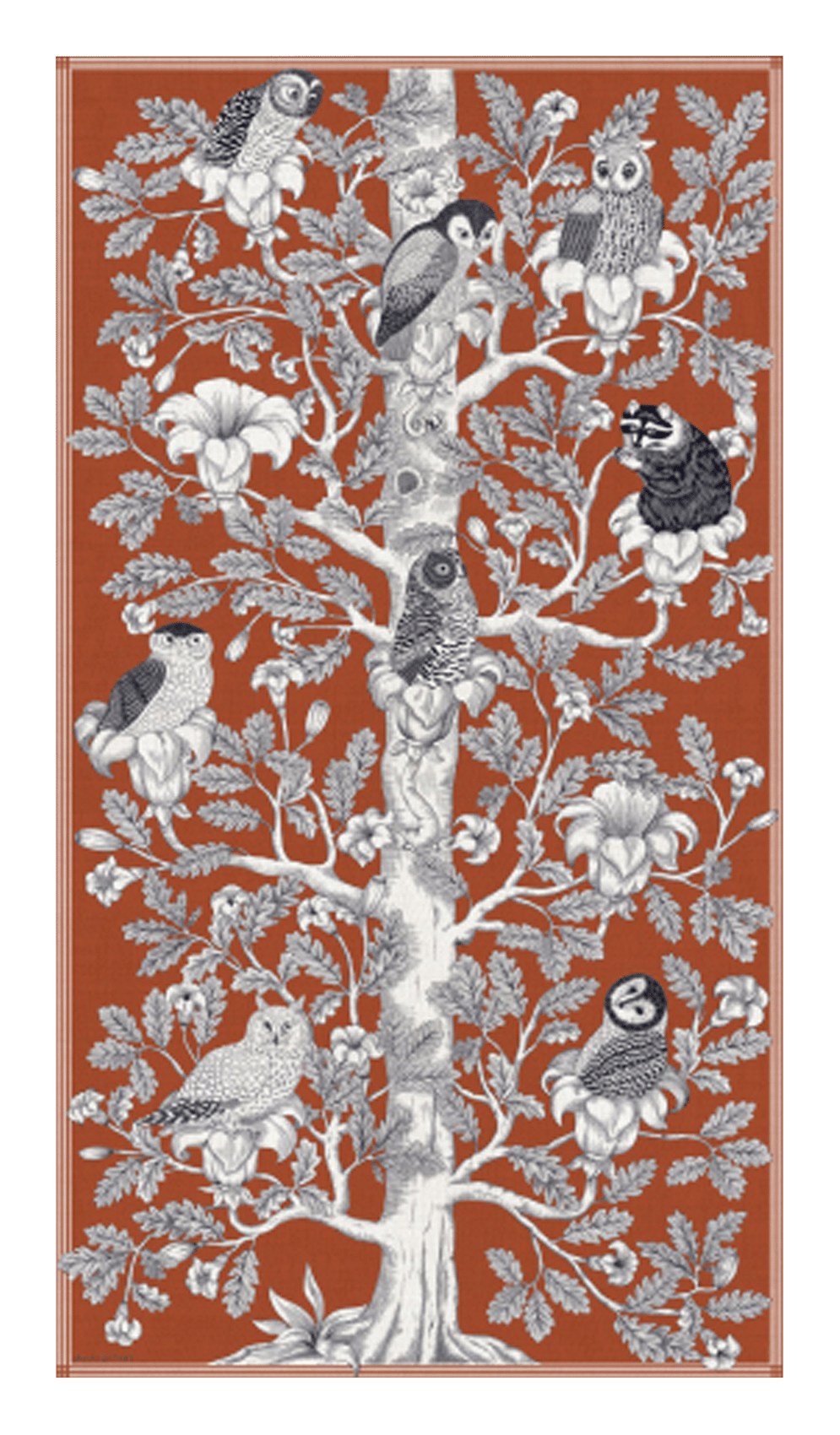 Wool stole INOUI EDITIONS Orange
