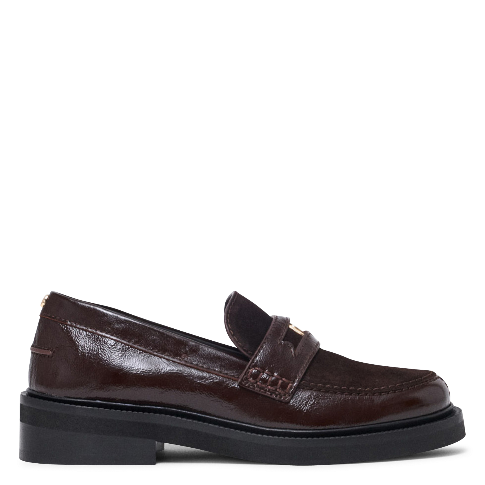 Leren mocassins MAJE Bruin