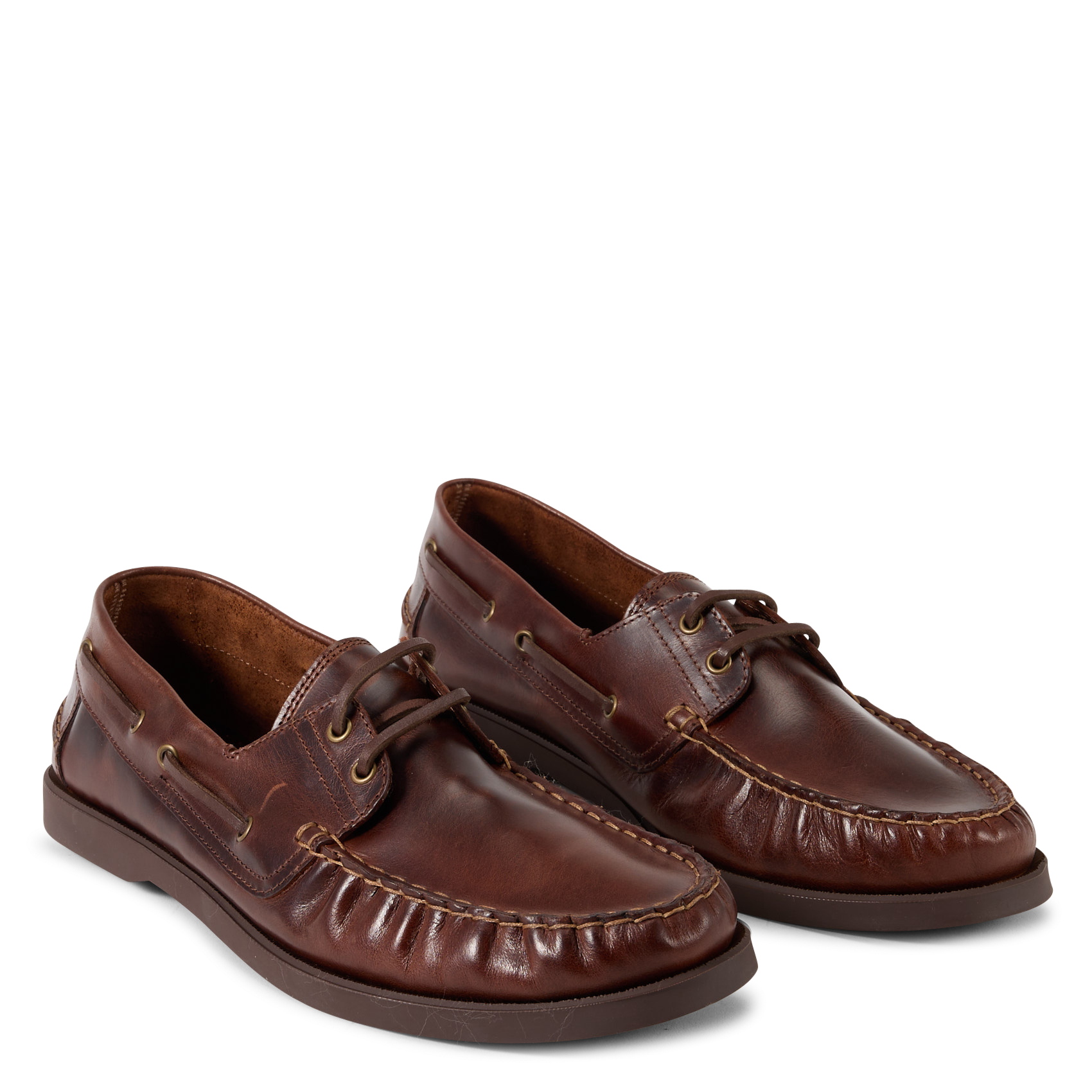 Zapatos náuticos de piel BOBBIES Marron
