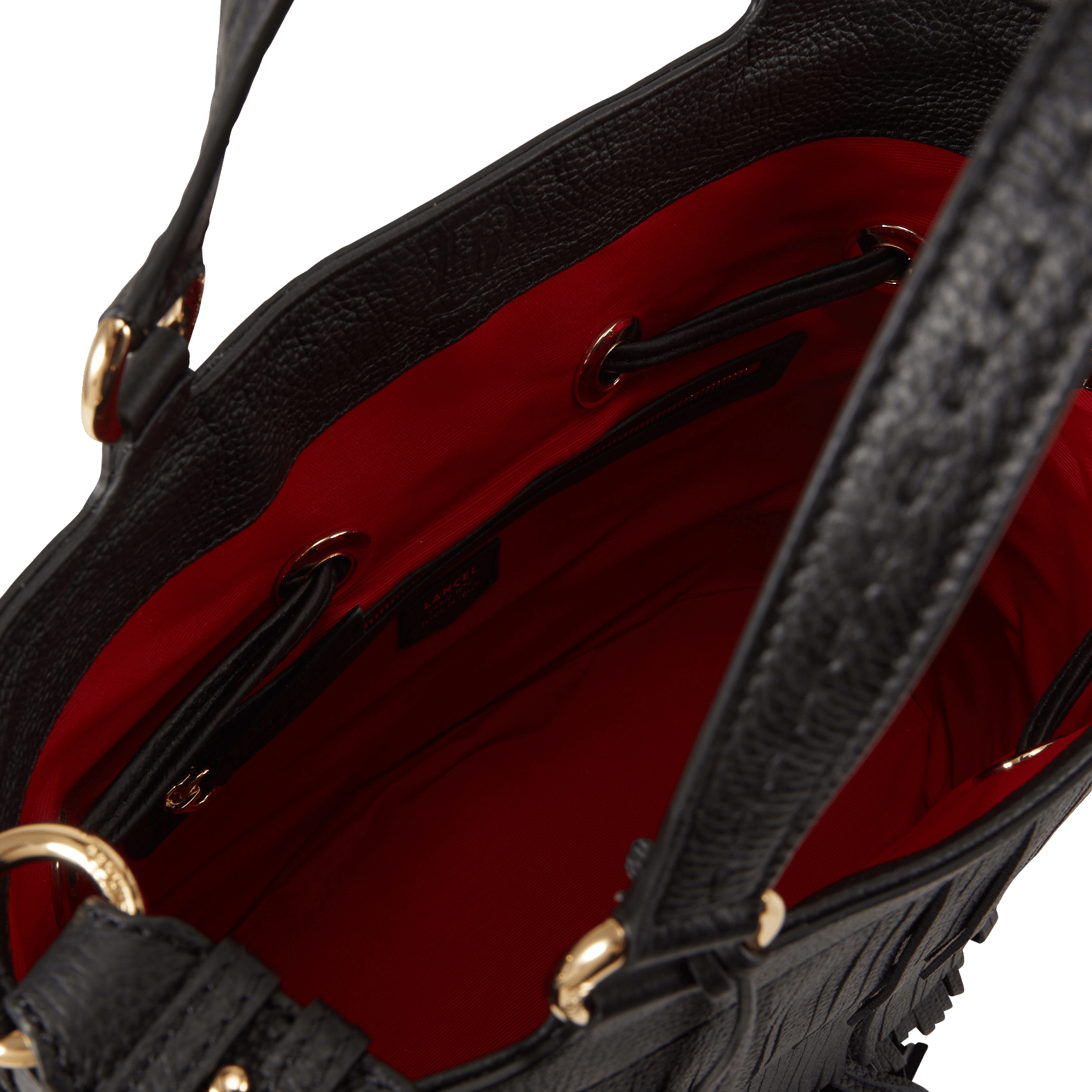 Beuteltasche aus Leder LANCEL Schwarz