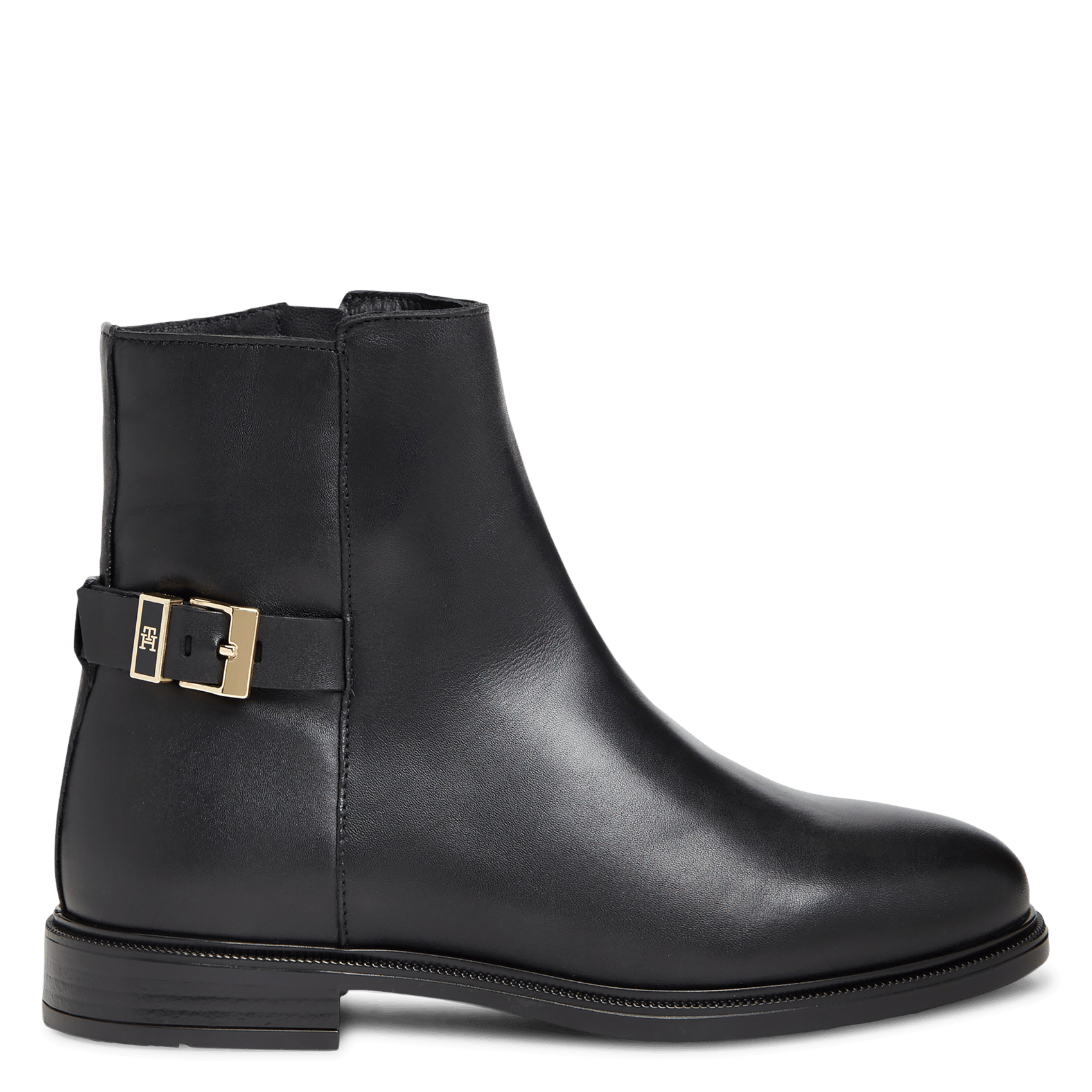 Leather mid-calf boots TOMMY HILFIGER