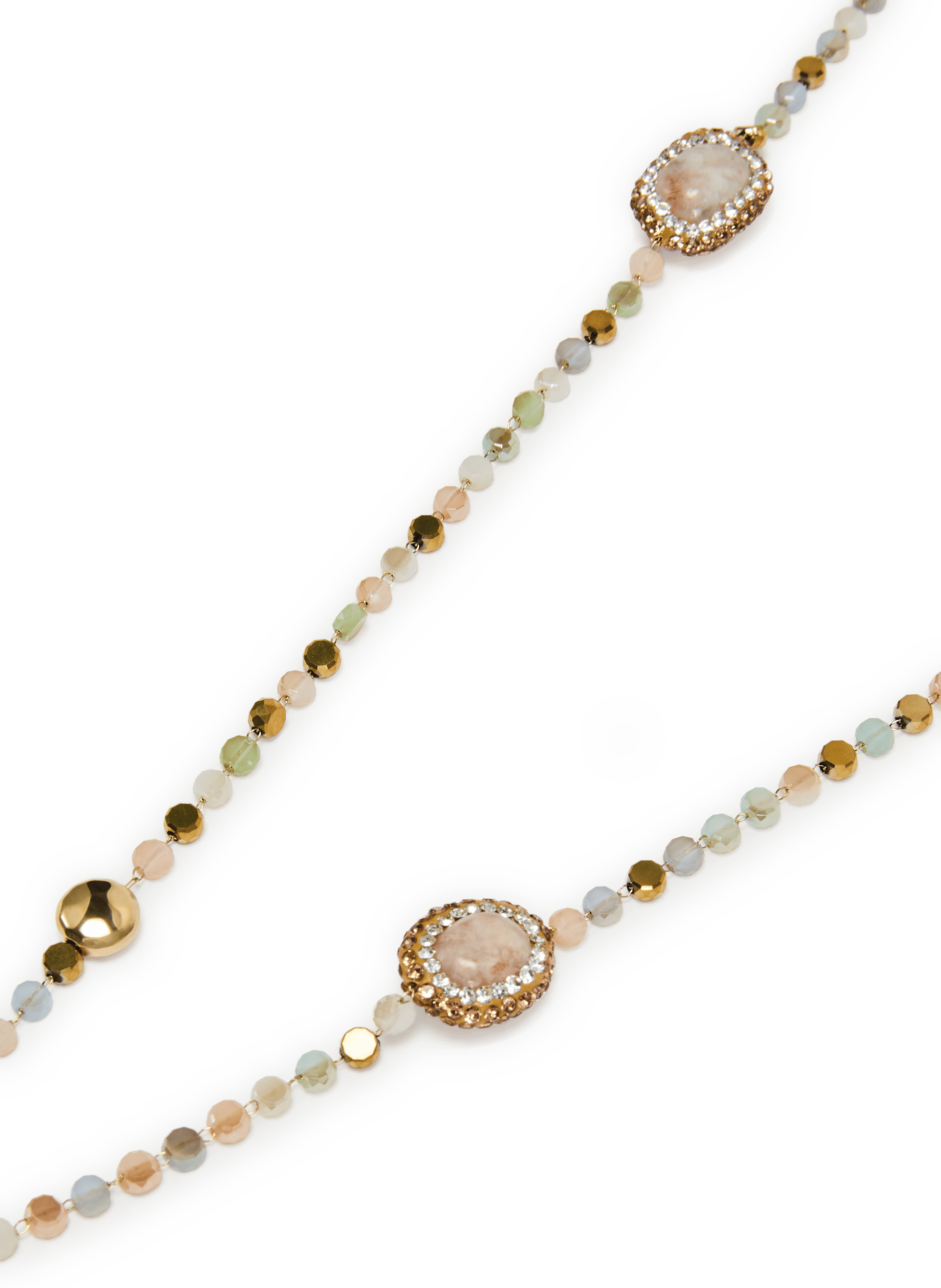 Necklace with stones and beads AU PRINTEMPS PARIS Pink