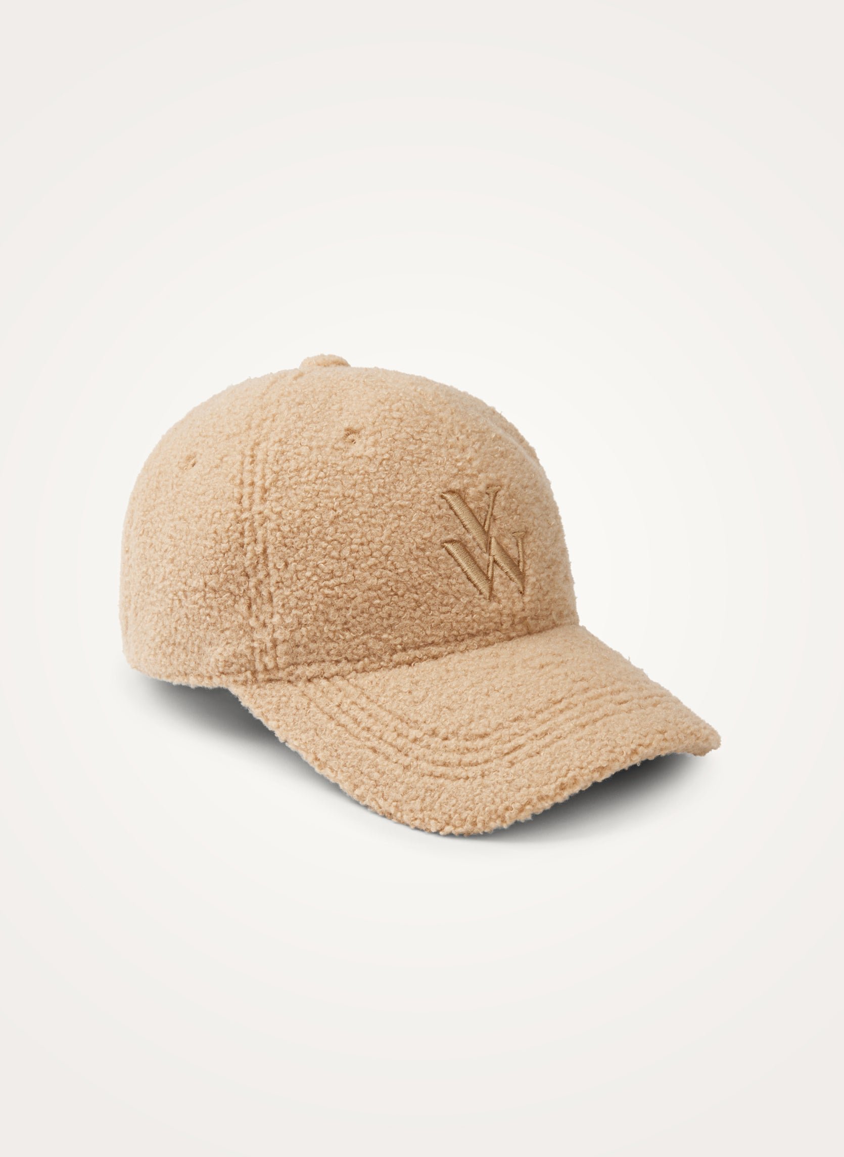 Embroidered monogram cap VANESSA WU Beige