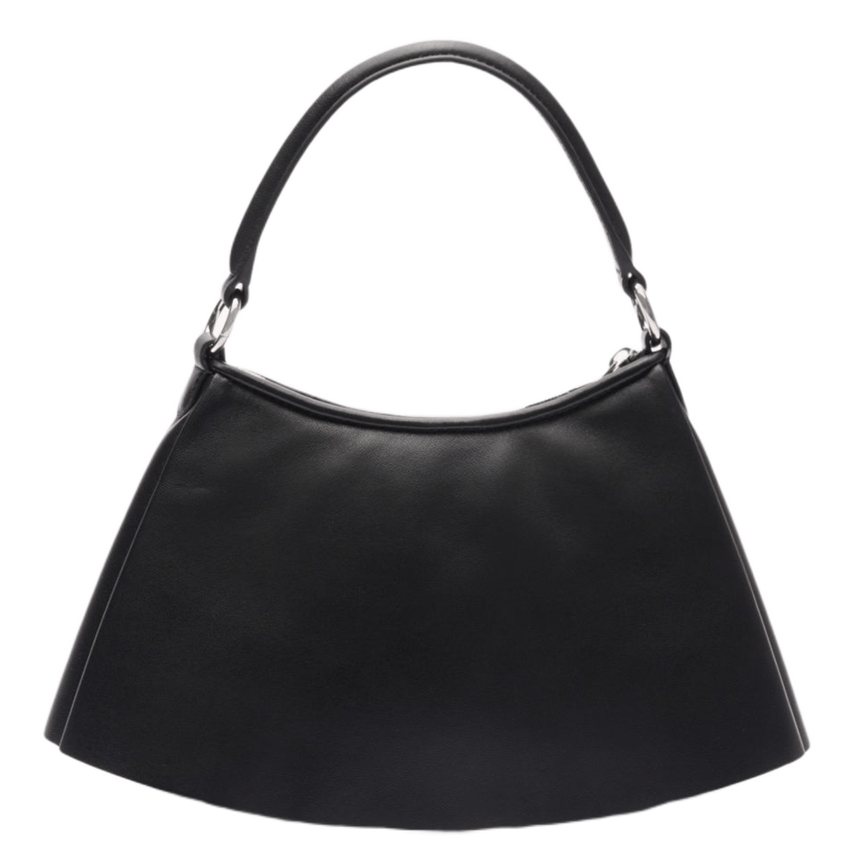 Sac à main petit Lenglen Défilé en cuir LACOSTE Schwarz