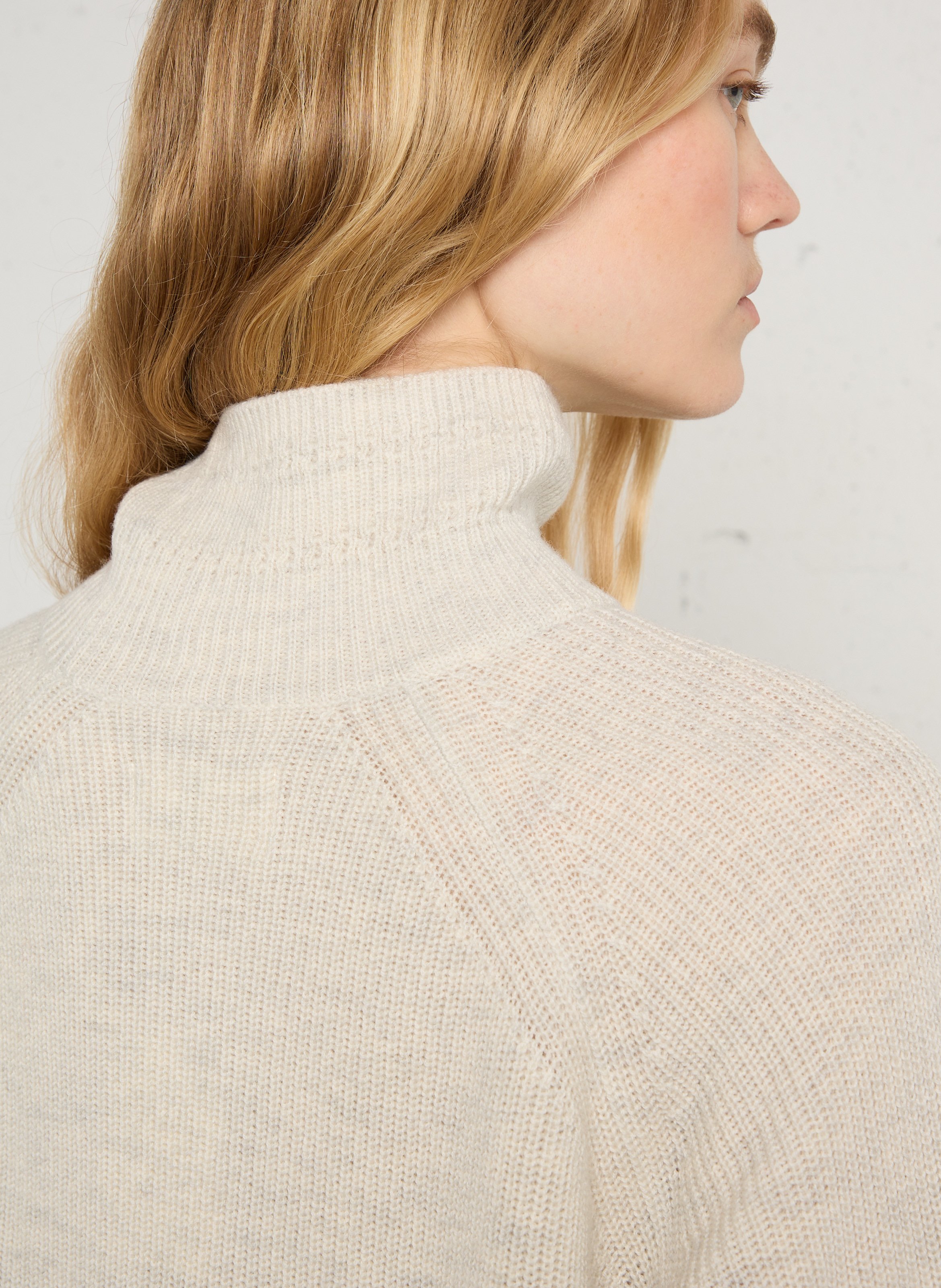 High-neck wool sweater DES PETITS HAUTS Grey
