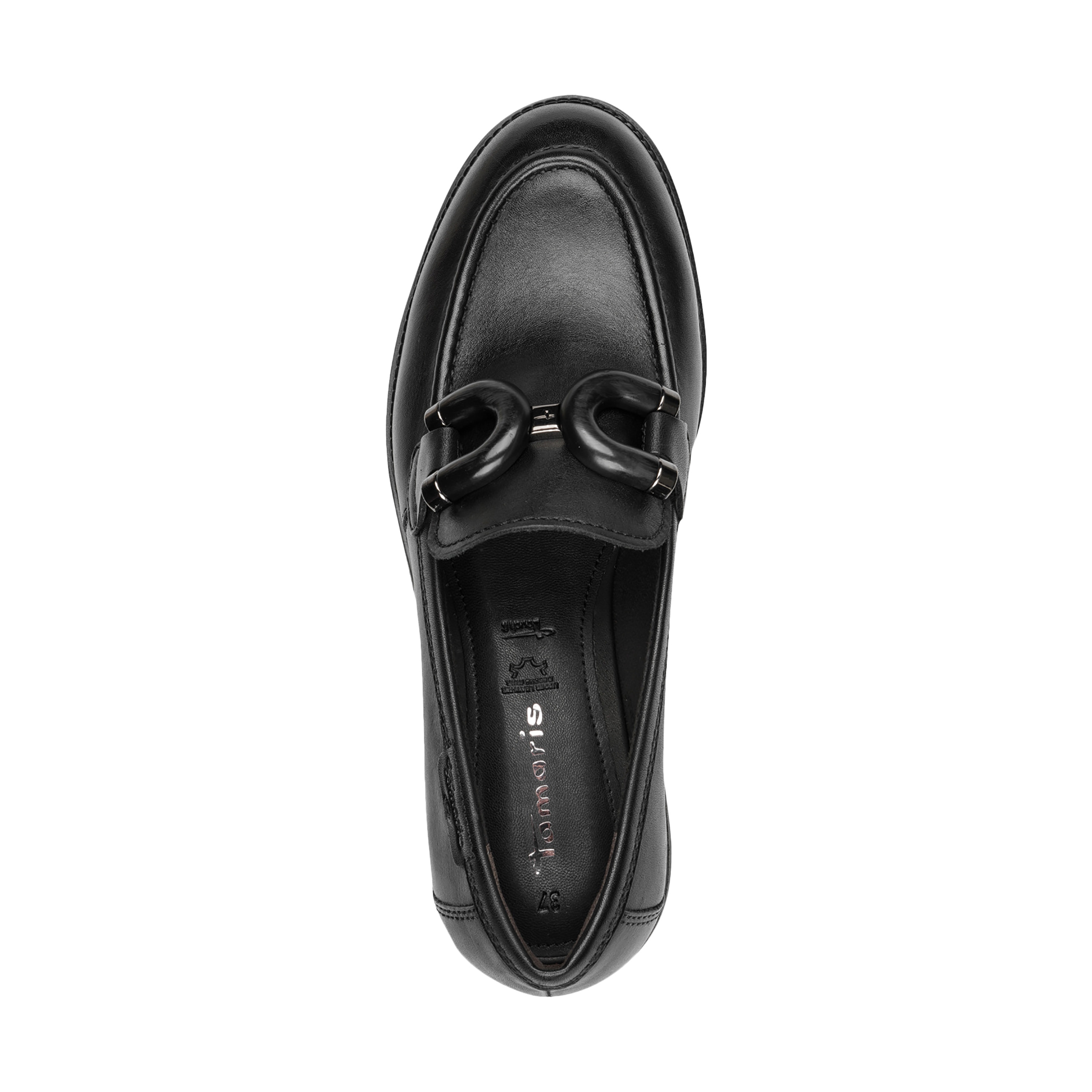 Mocassin cuir TAMARIS Noir