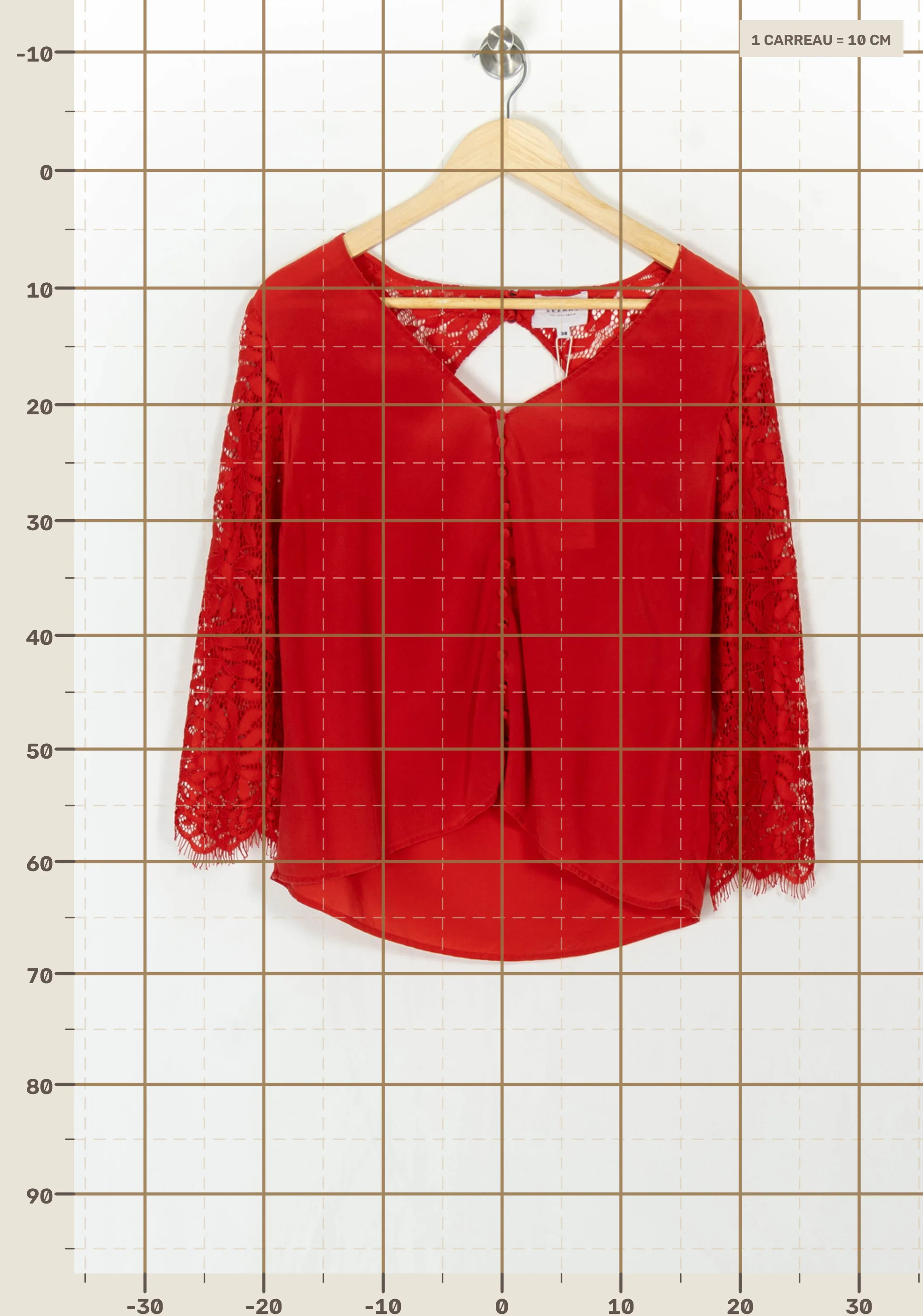 Blouse SEZANE - Seconde main Rouge