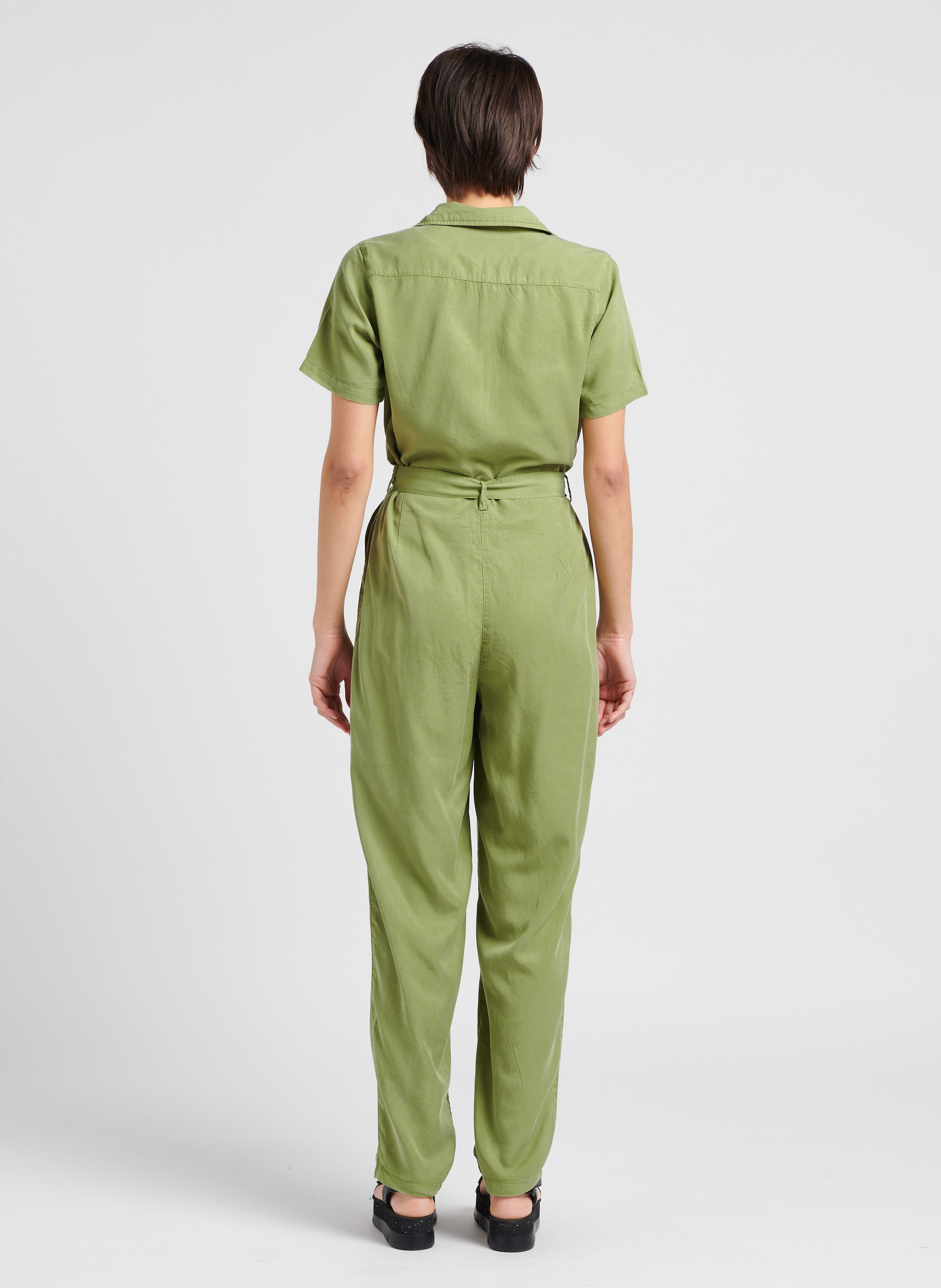 Short-sleeved jumpsuit VILA Green