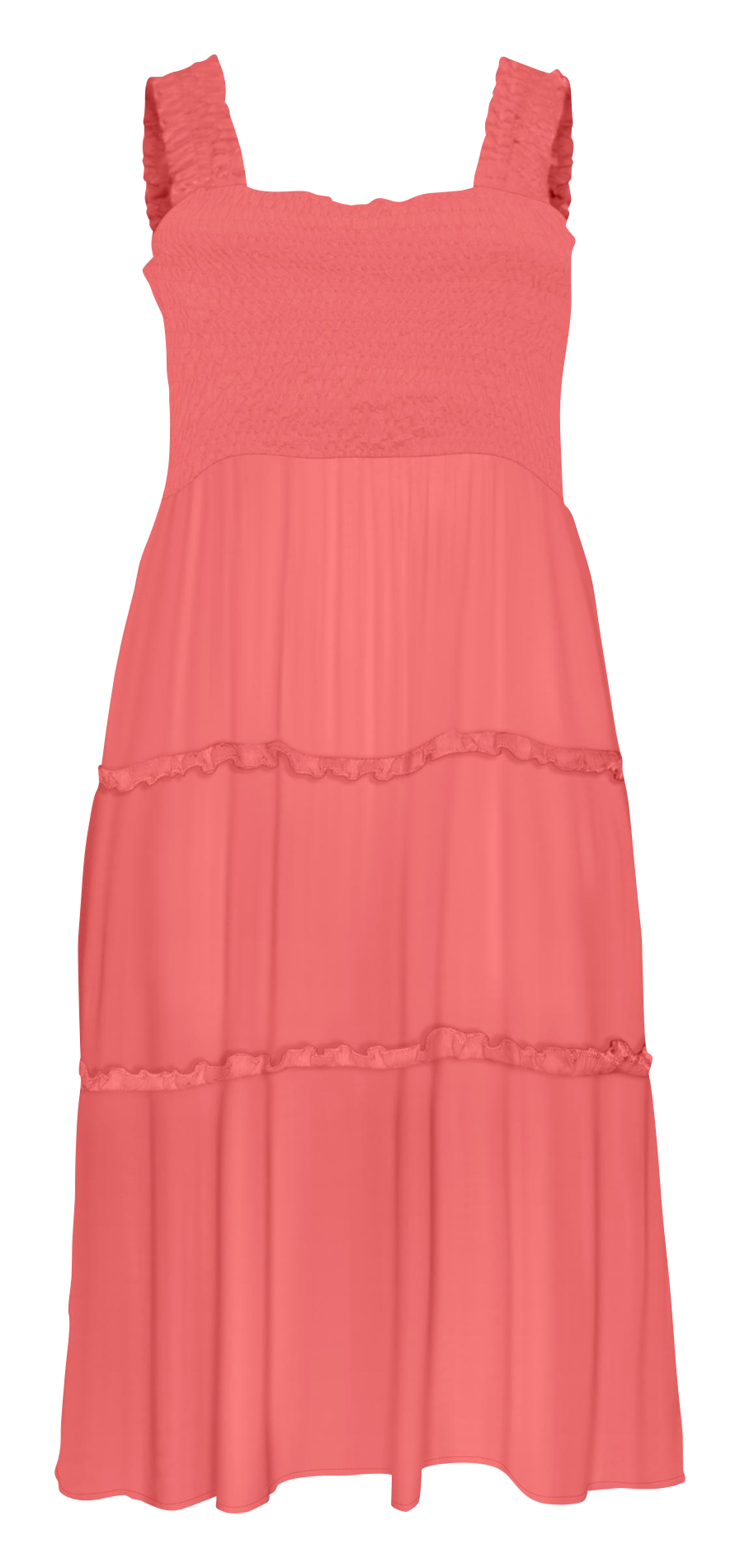 Robe col carré ample à imprimé VERO MODA CURVE Orange