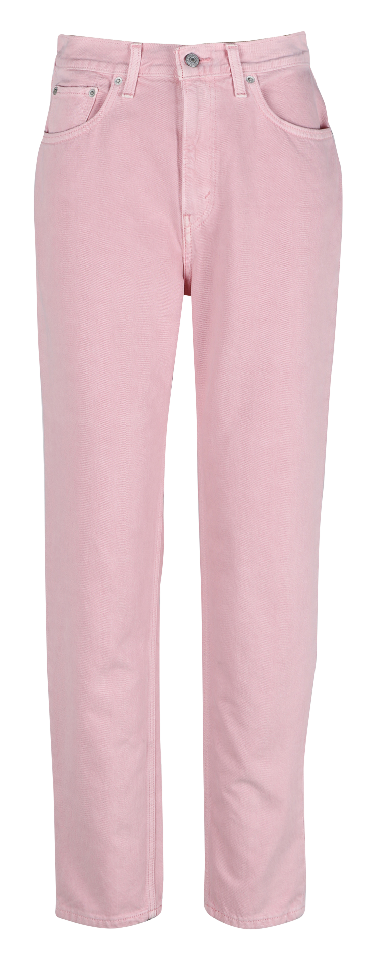 Jean mom-fit en coton LEVI'S Rouge