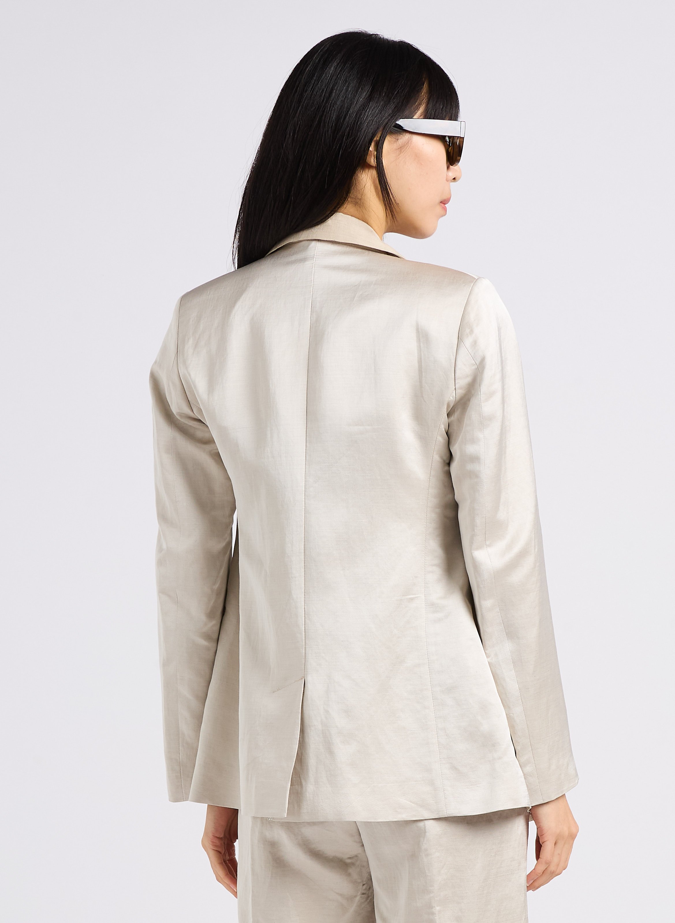 Veste de tailleur satinée  DIEGA Beige