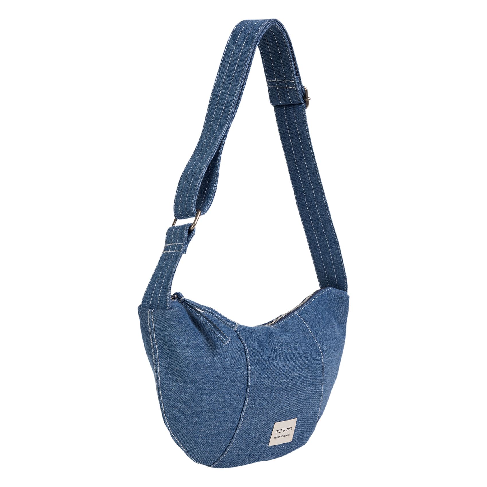 Sac banane en denim NAT & NIN Bleu