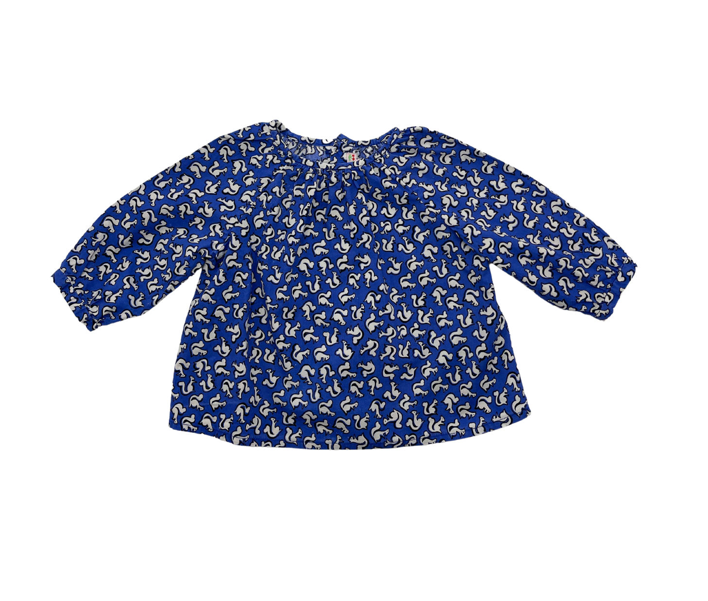 Blue baby blouse - 12 months BONPOINT - Seconde Main Blue