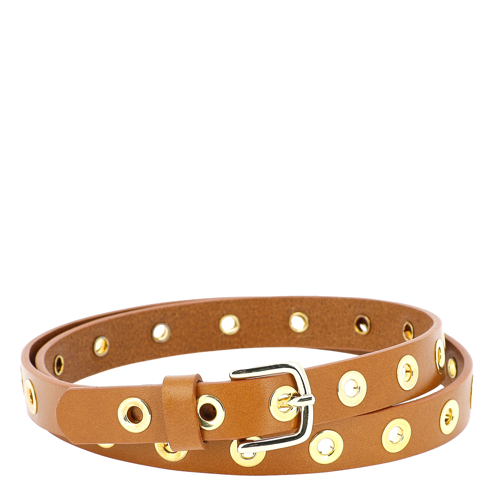 Ceinture en cuir HERBERT FRERE SOEUR Marron