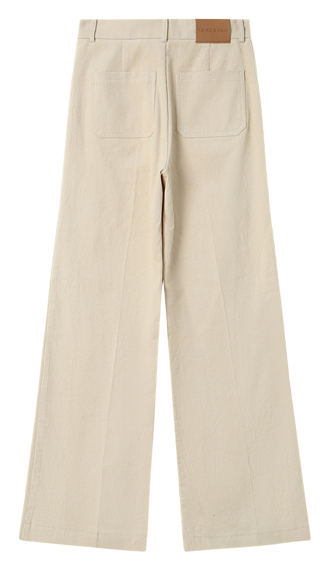 Slim-fit cotton cargo pants GRACE ET MILA White