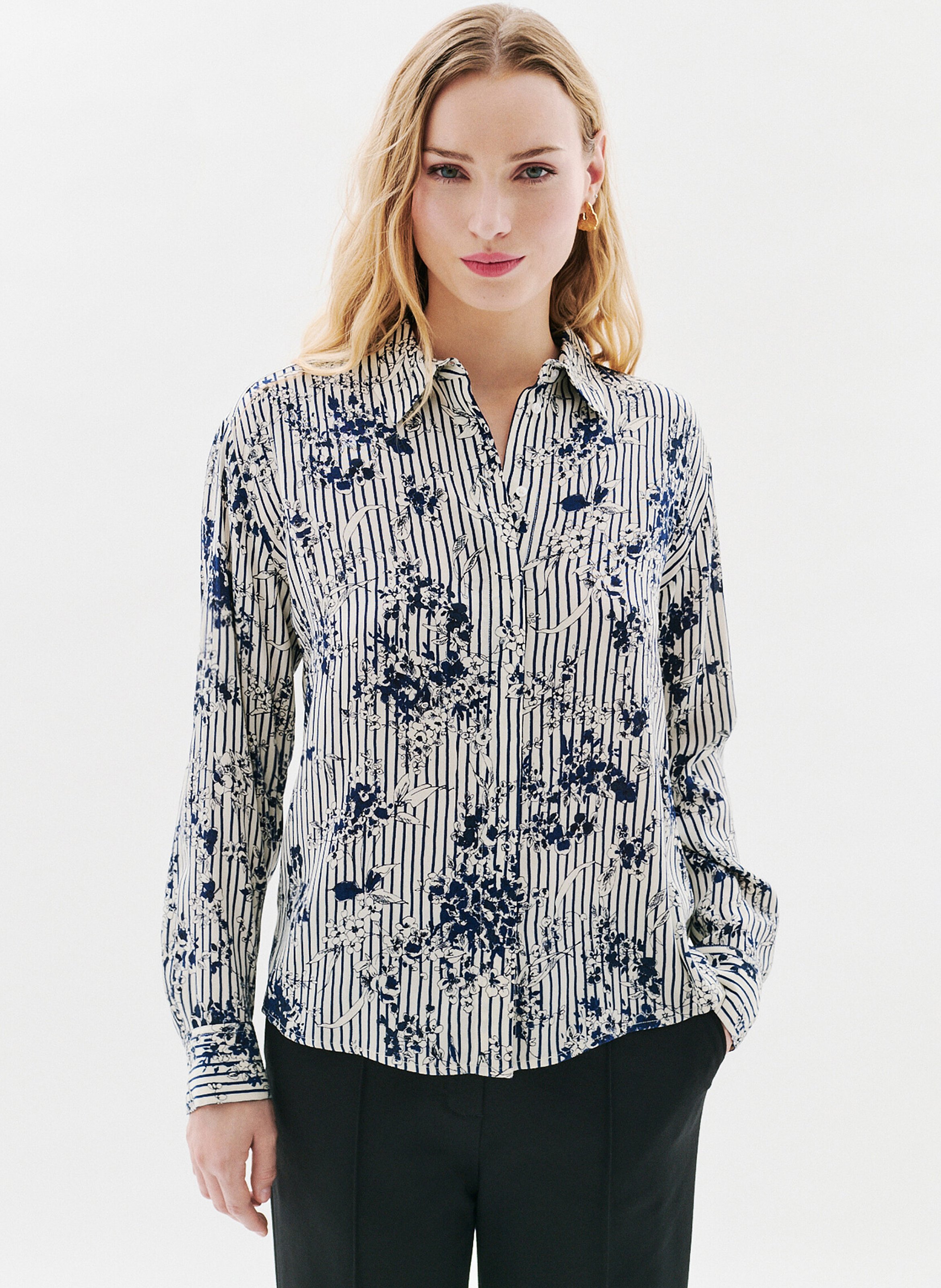 Chemise col classique imprimée CAROLL