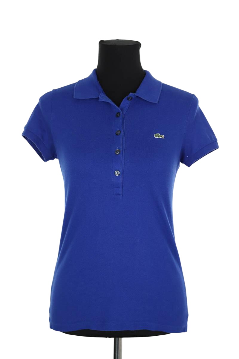 Cotton polo shirt LACOSTE - SECONDE MAIN Blue