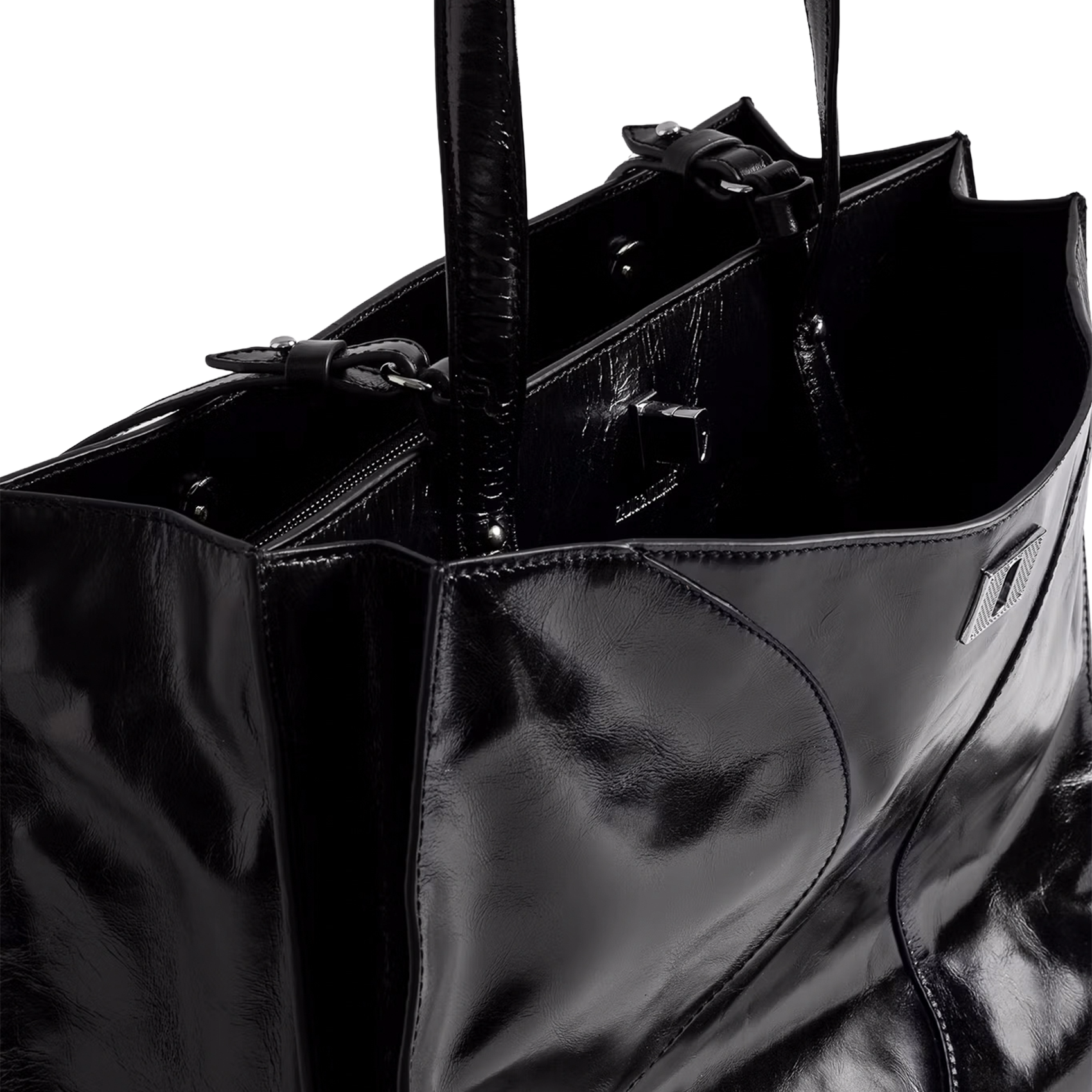 Vintage handtas van lakleer ZADIG&VOLTAIRE Zwart