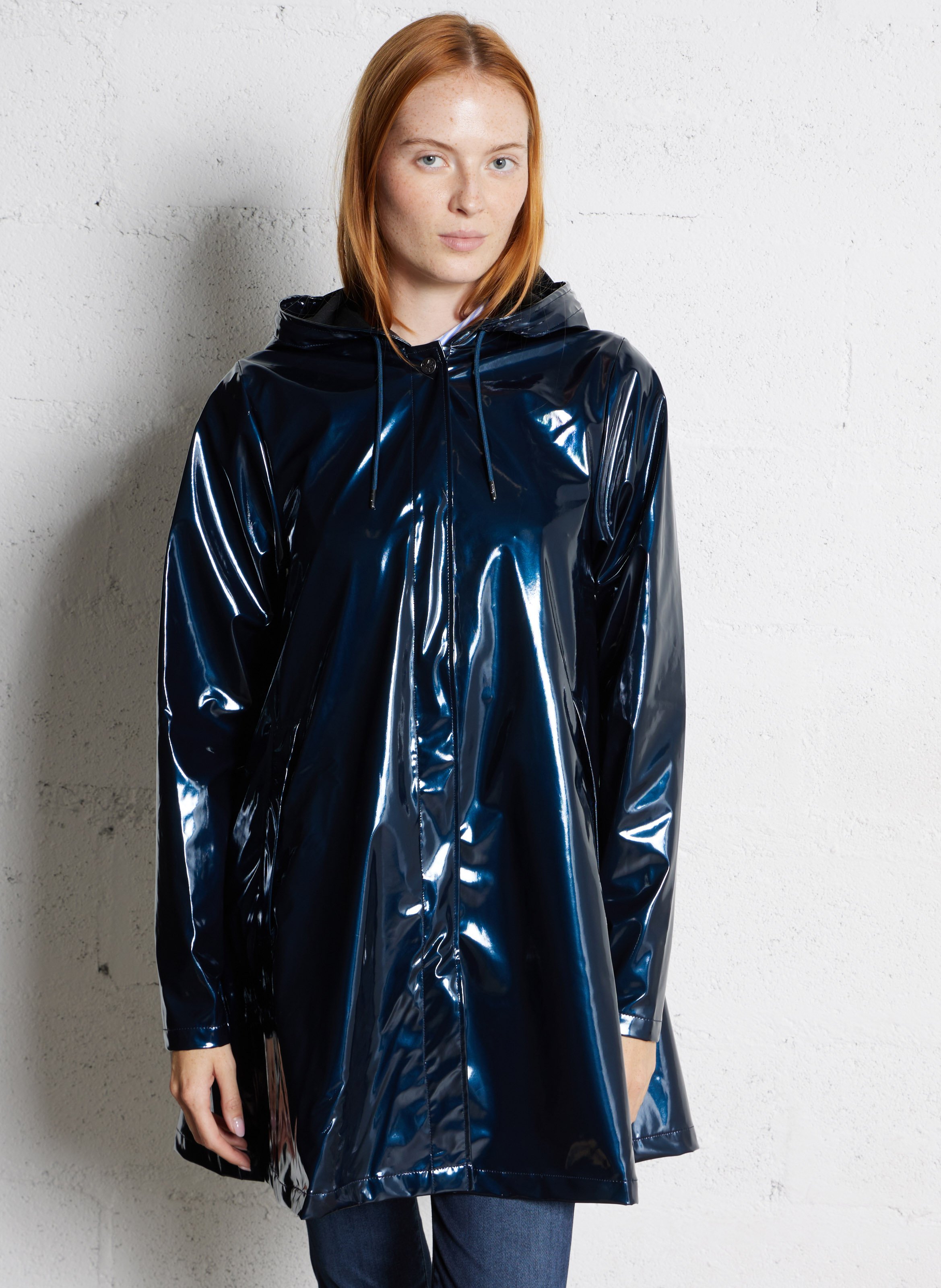 Hooded jacket RAINS Blue