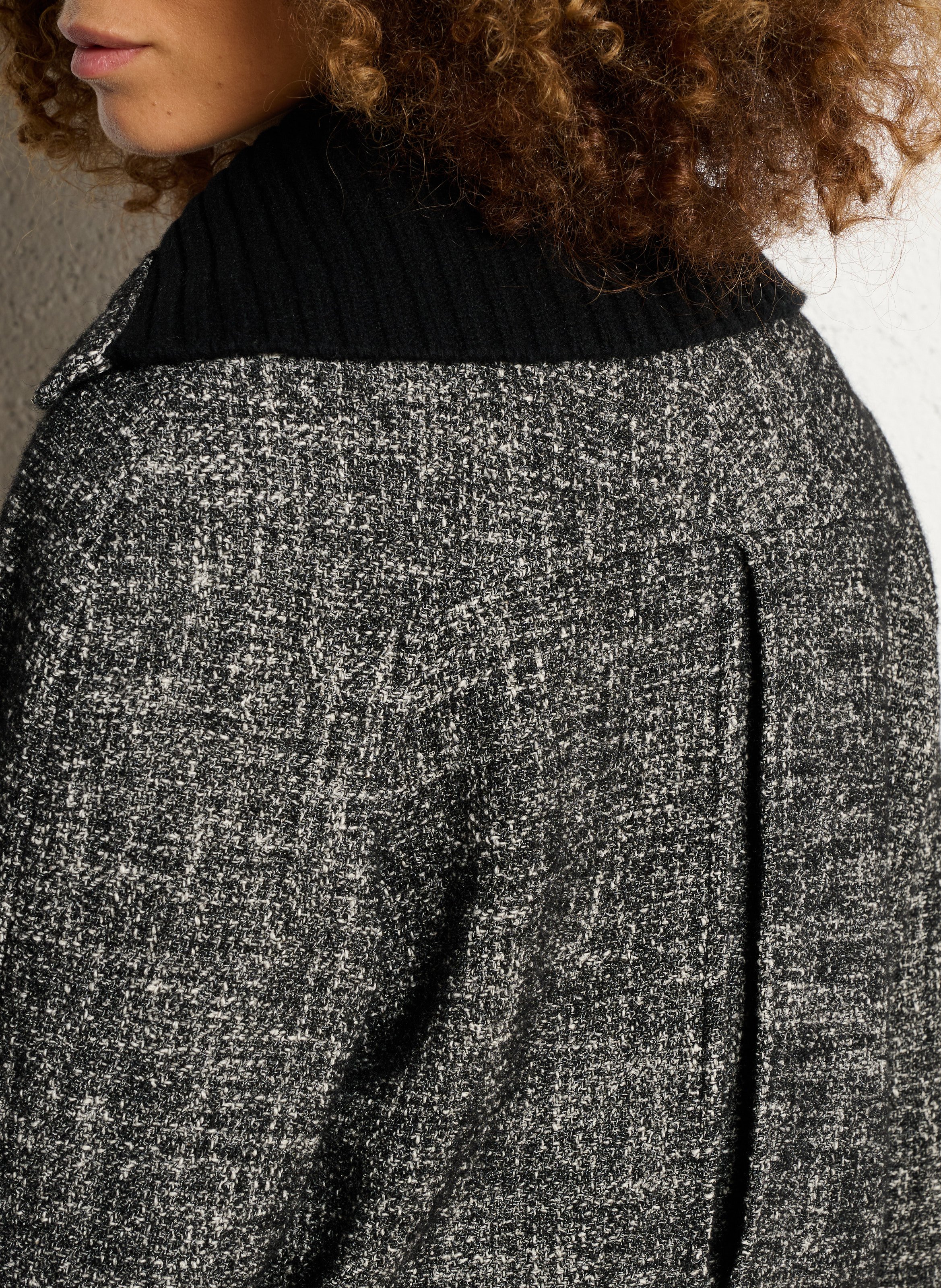 Veste oversize en coton mélangé MARGAUX LONNBERG Argent