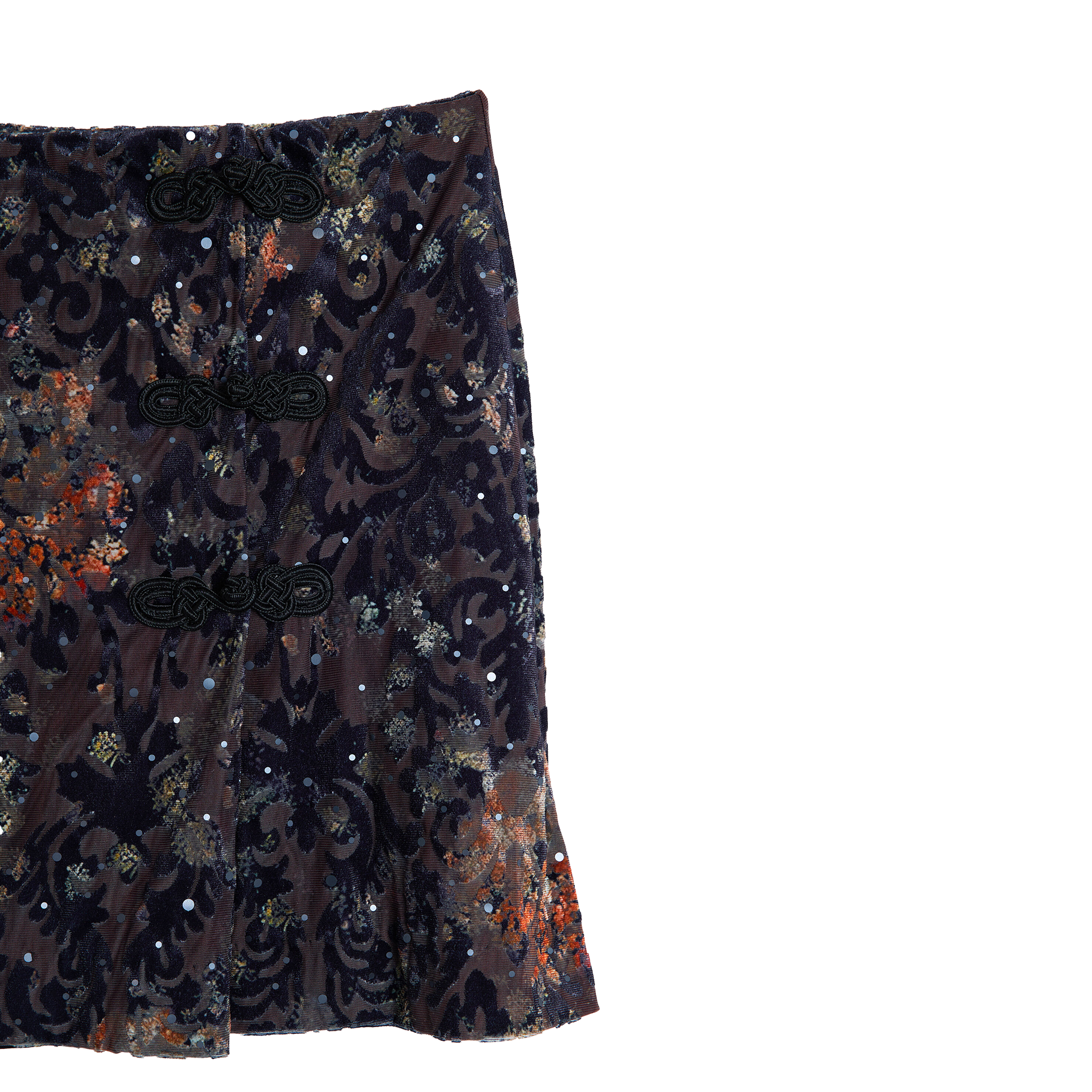 Jupe courte imprimée DESIGUAL Noir