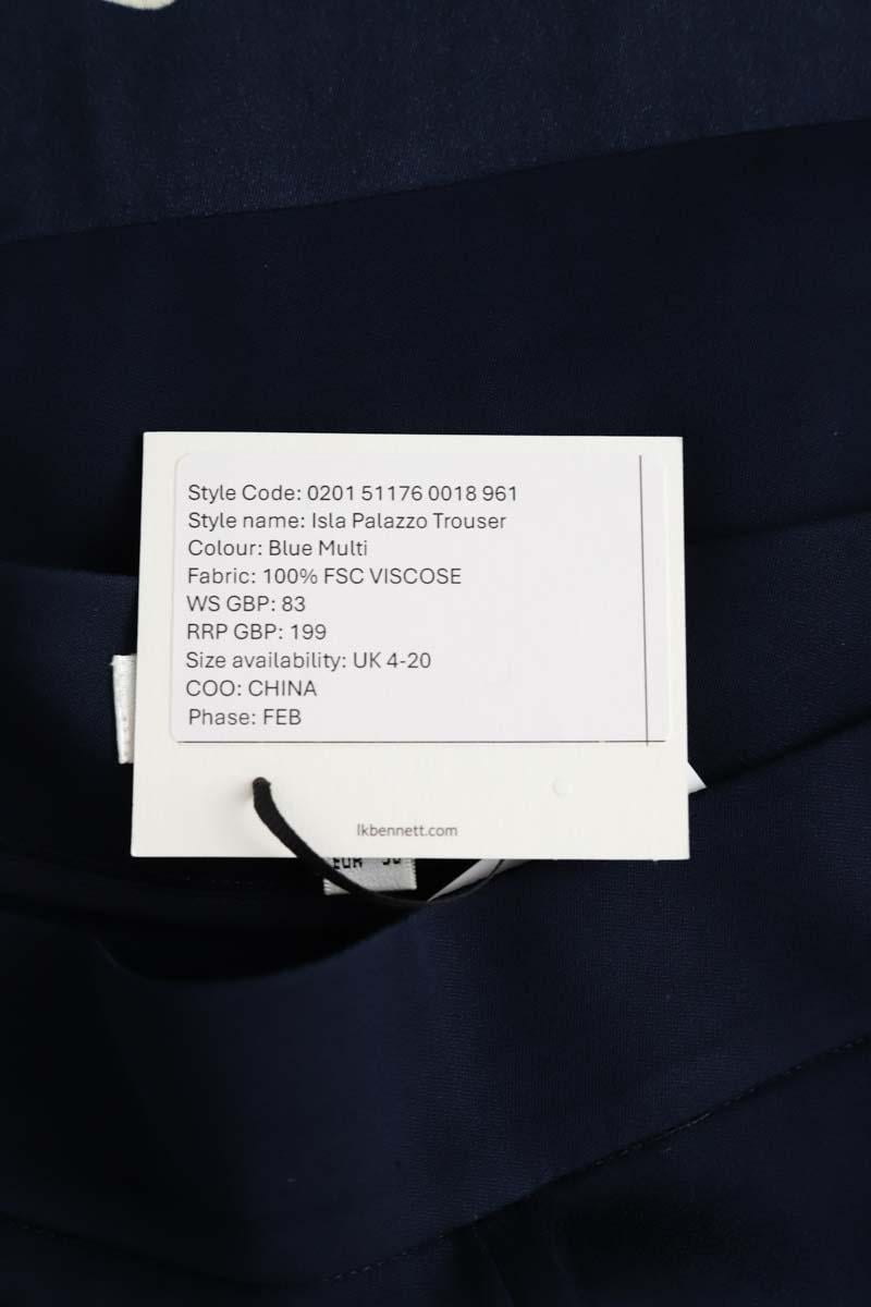 Wide trousers LK BENNETT - Seconde Main Blue