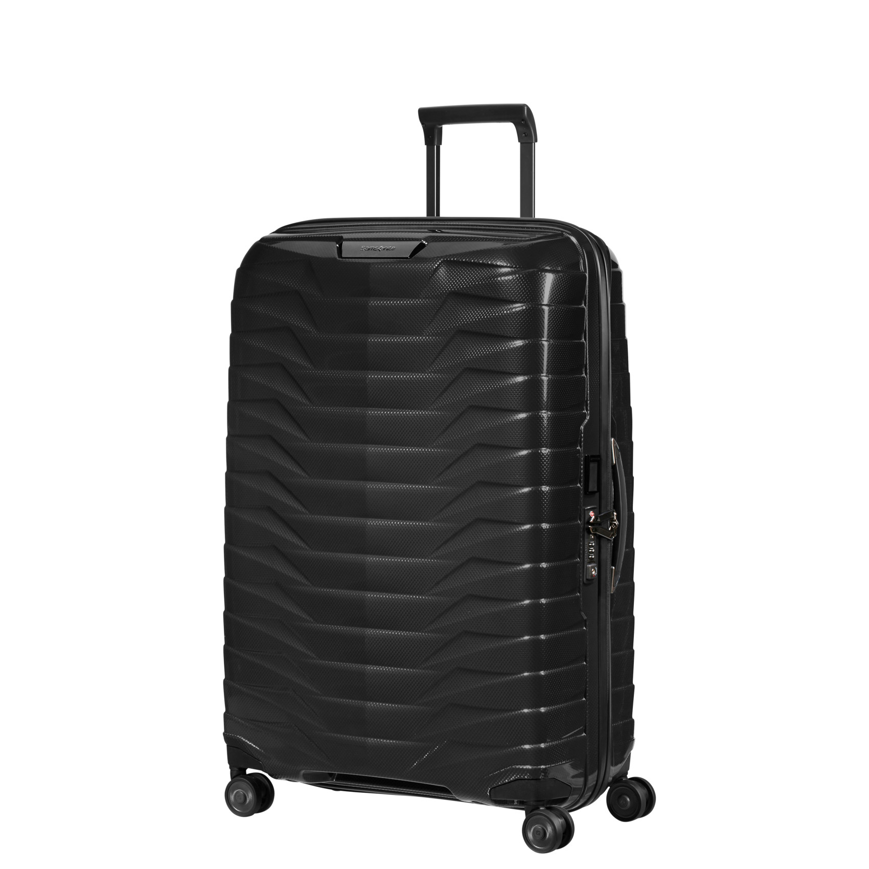 Proxis 4-wheel suitcase size M  Black