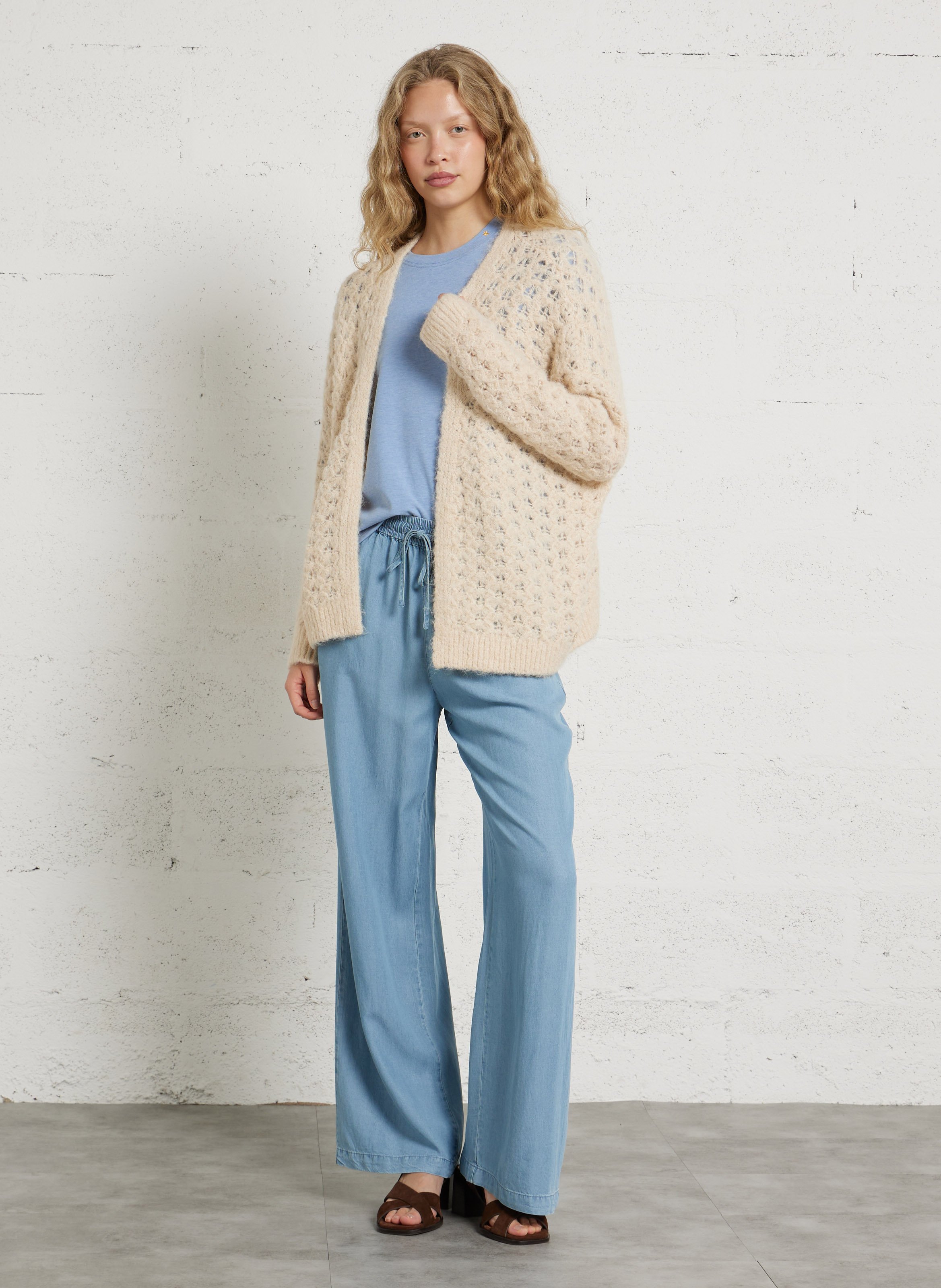 Pantalon large LA PETITE ETOILE Jean Stone