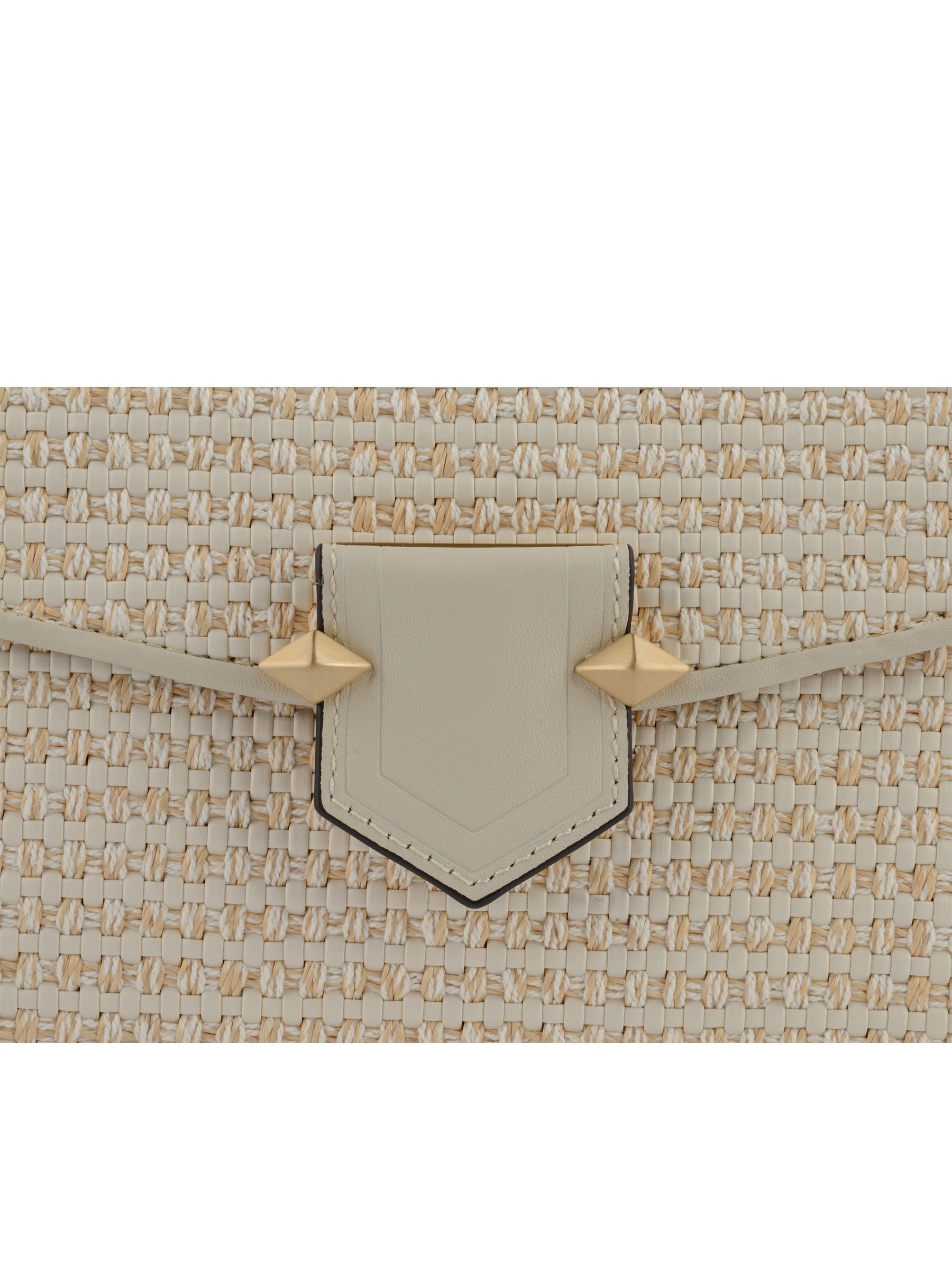 Calfskin leather shoulder bag POURCHET Beige