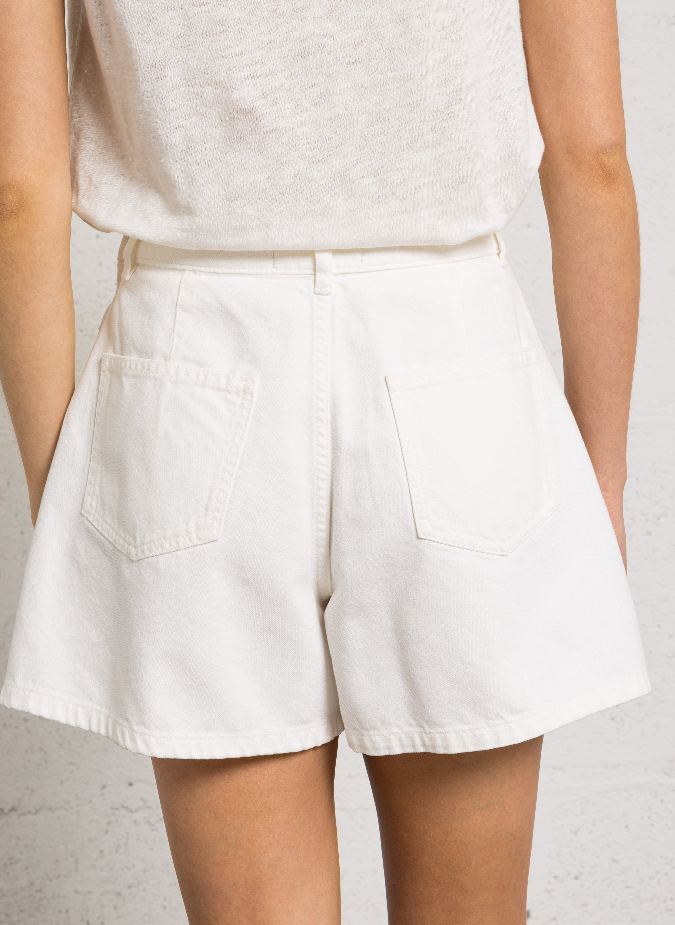 Cotton shorts BERENICE White