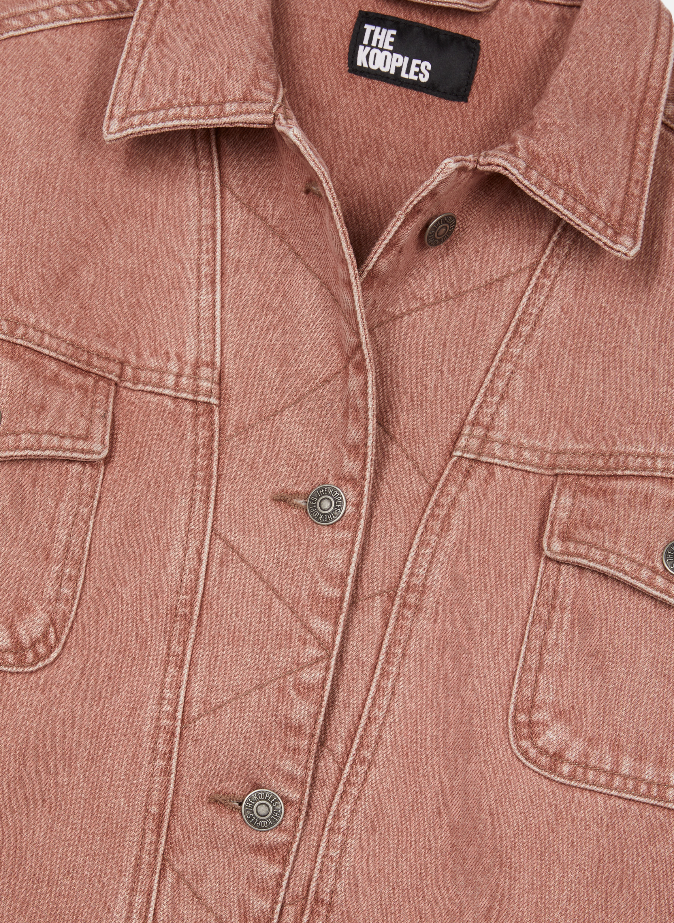 Oversized denim jacket THE KOOPLES Pink