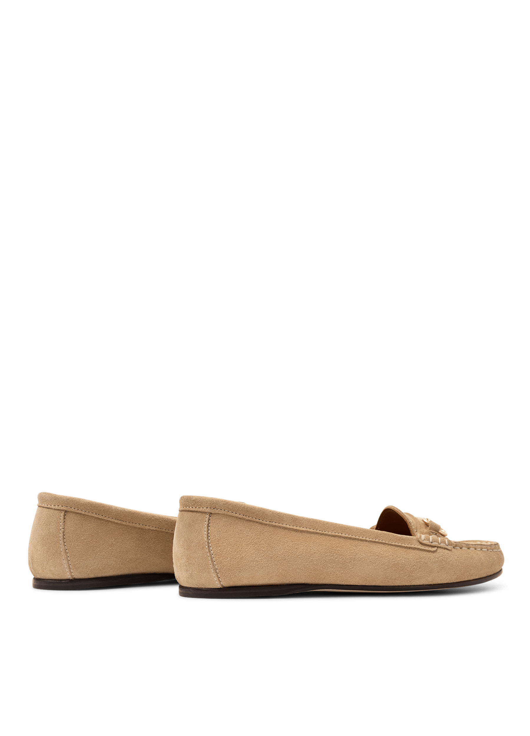 Beige suede leather moccasins PARALLELE PARIS Beige