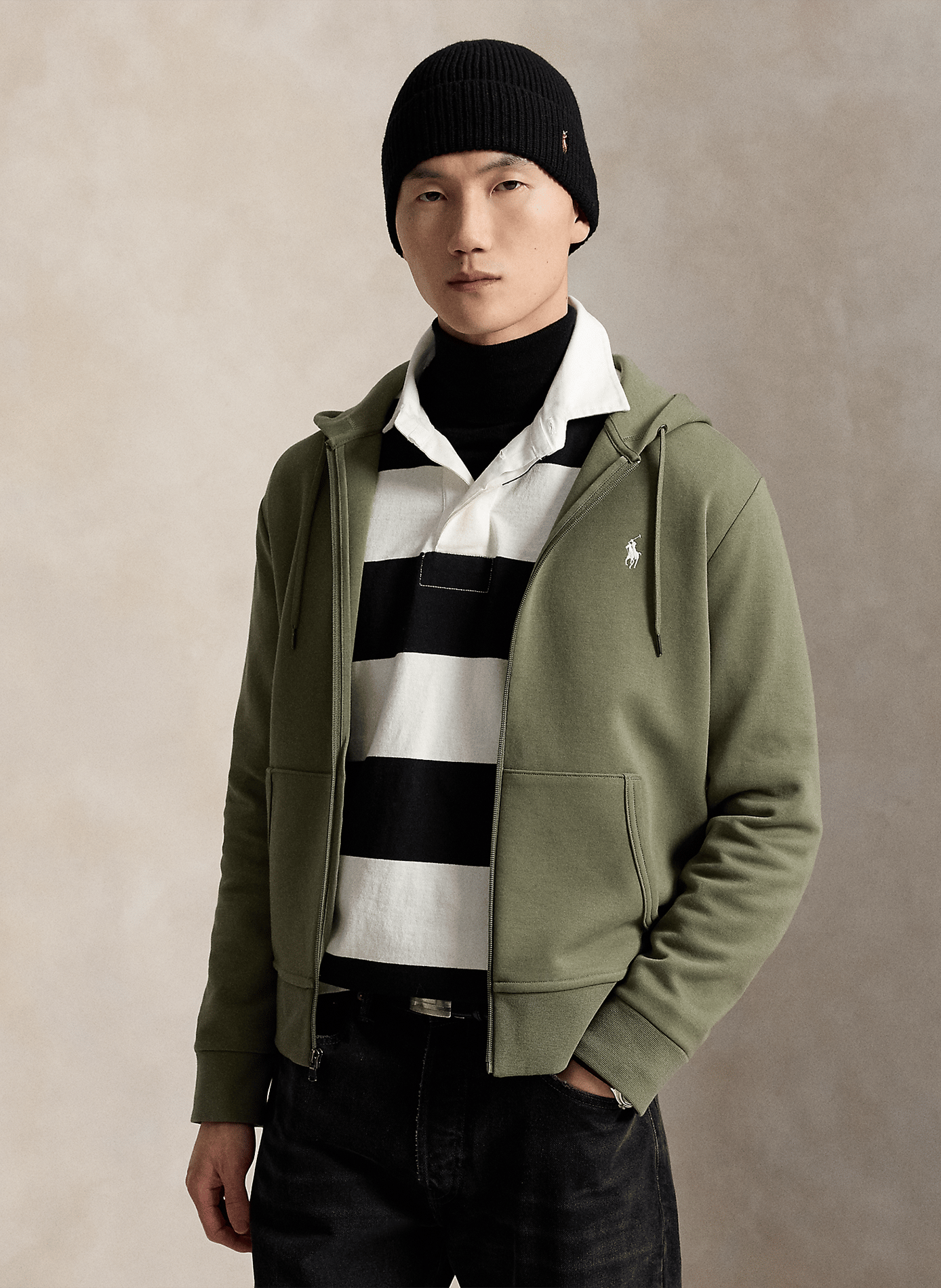 Kapuzensweatshirt aus weicher Baumwolle mit Reißverschluss POLO RALPH LAUREN