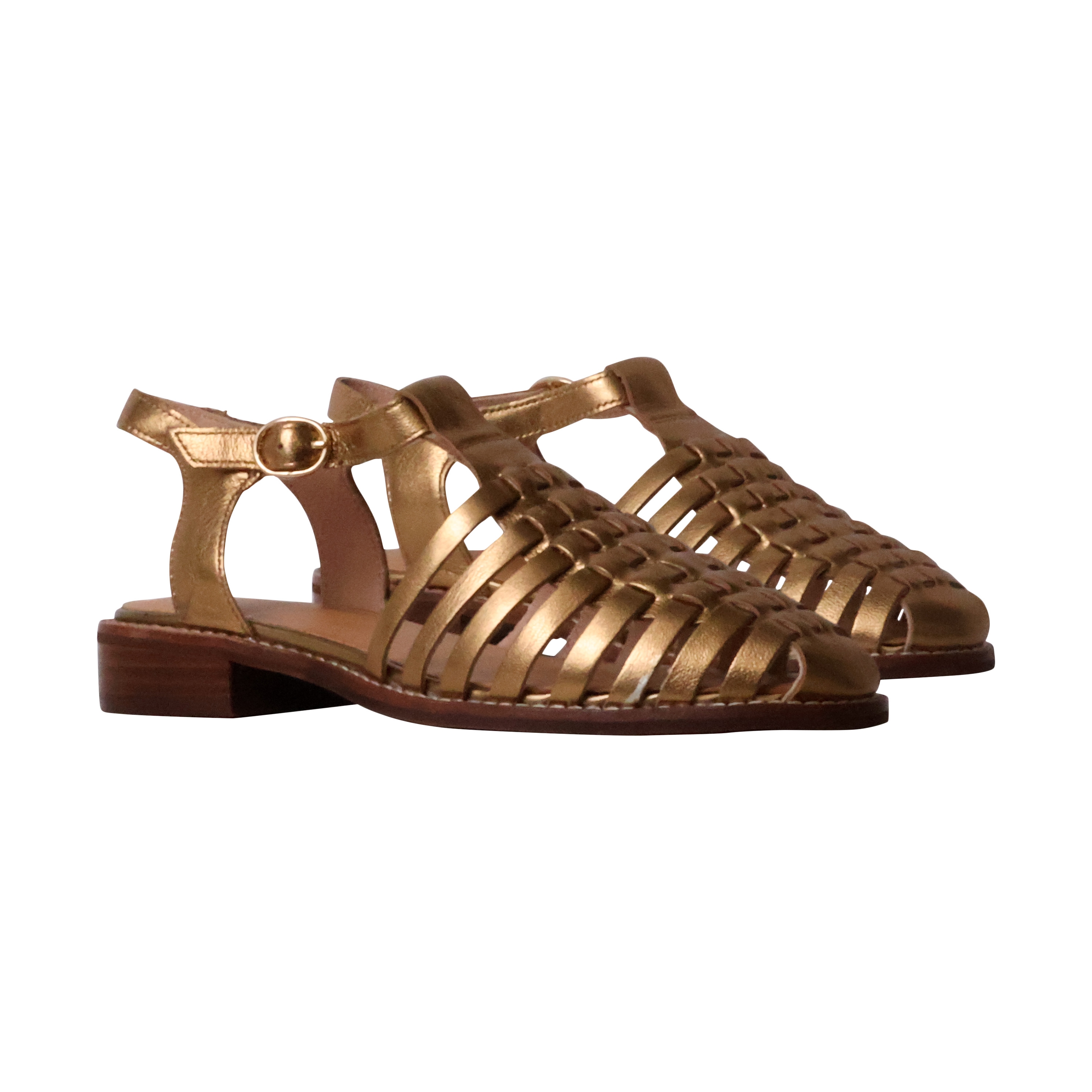 Jipas leather sandals EMILIE KARSTON Golden