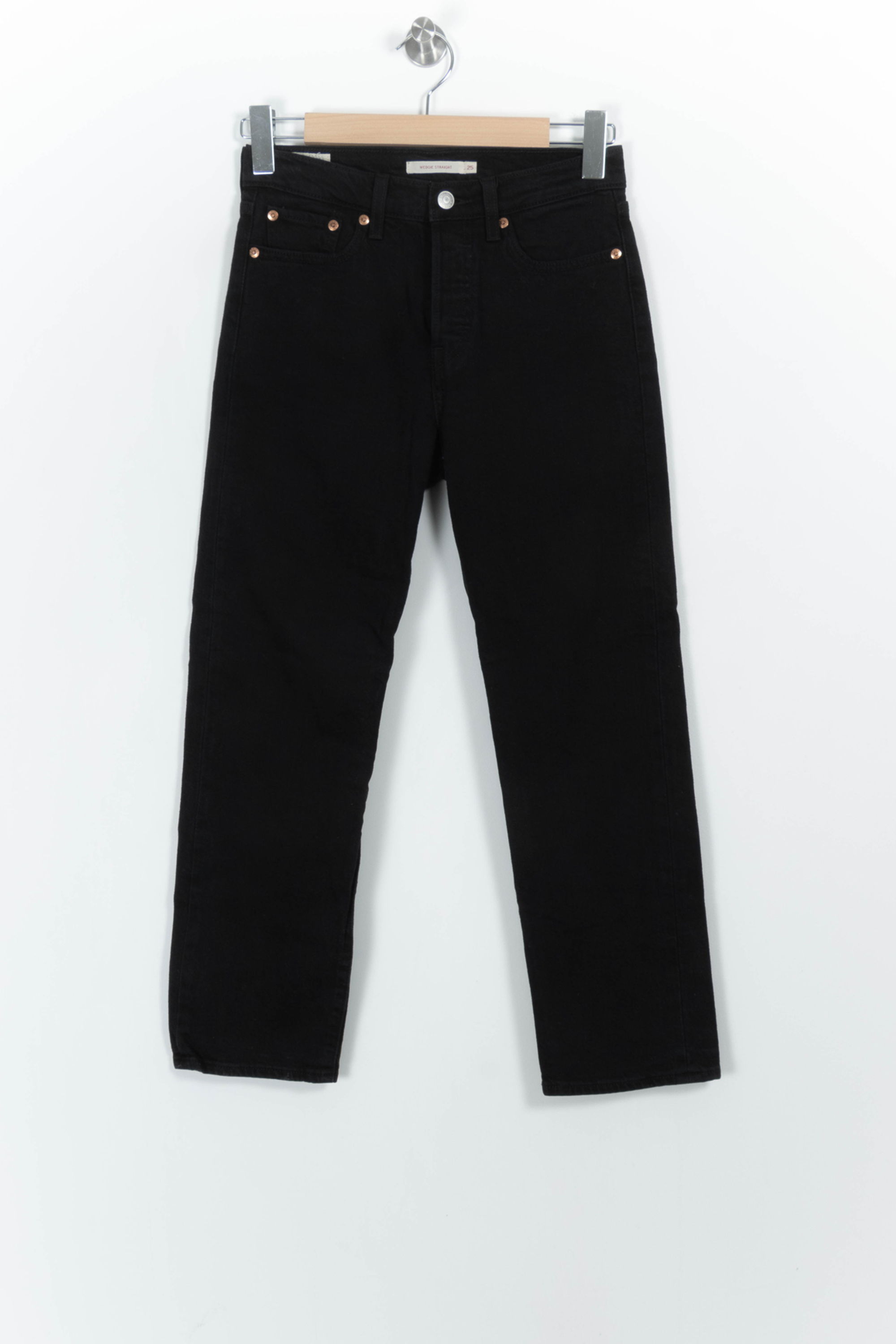 Cropped slim jeans with studs LEVI'S - Seconde main Black