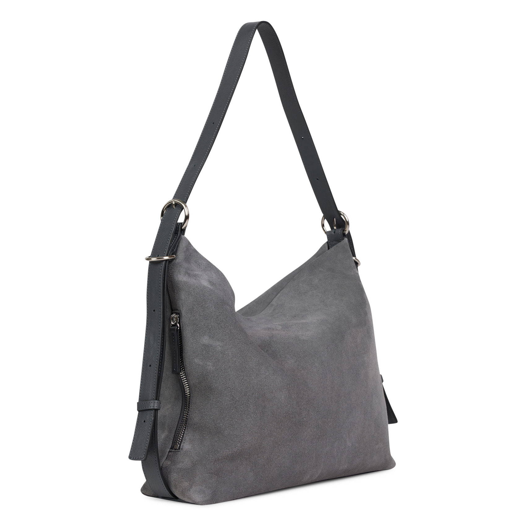 Sac hobo en cuir NAT & NIN Gris