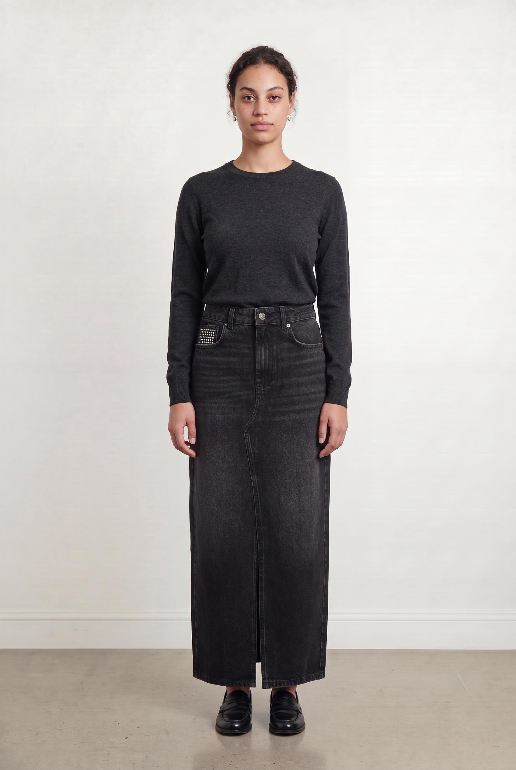 Long skirt LIU JO - SECONDE MAIN Black
