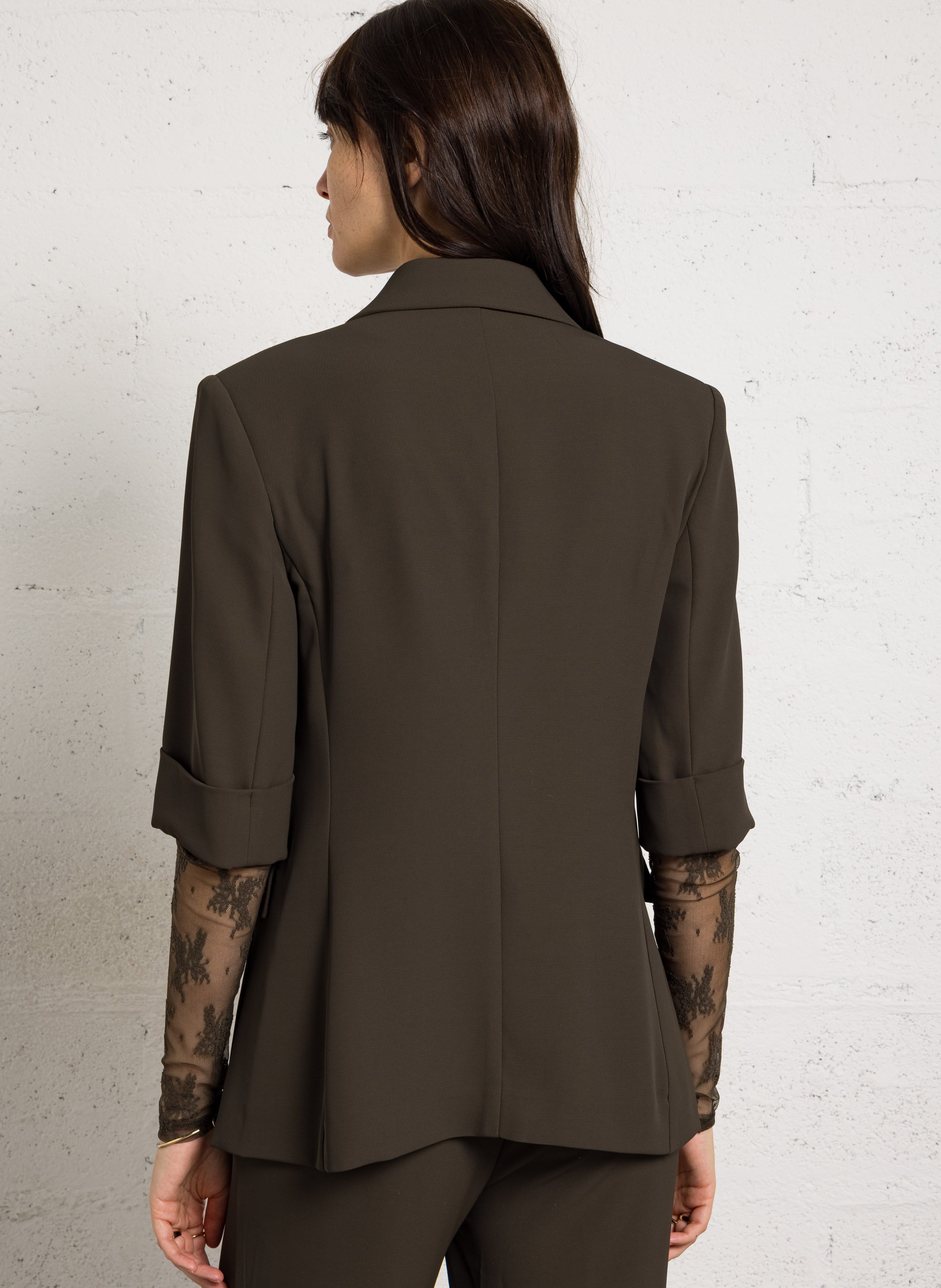 Getailleerde effen blazer IMPERIAL Groen