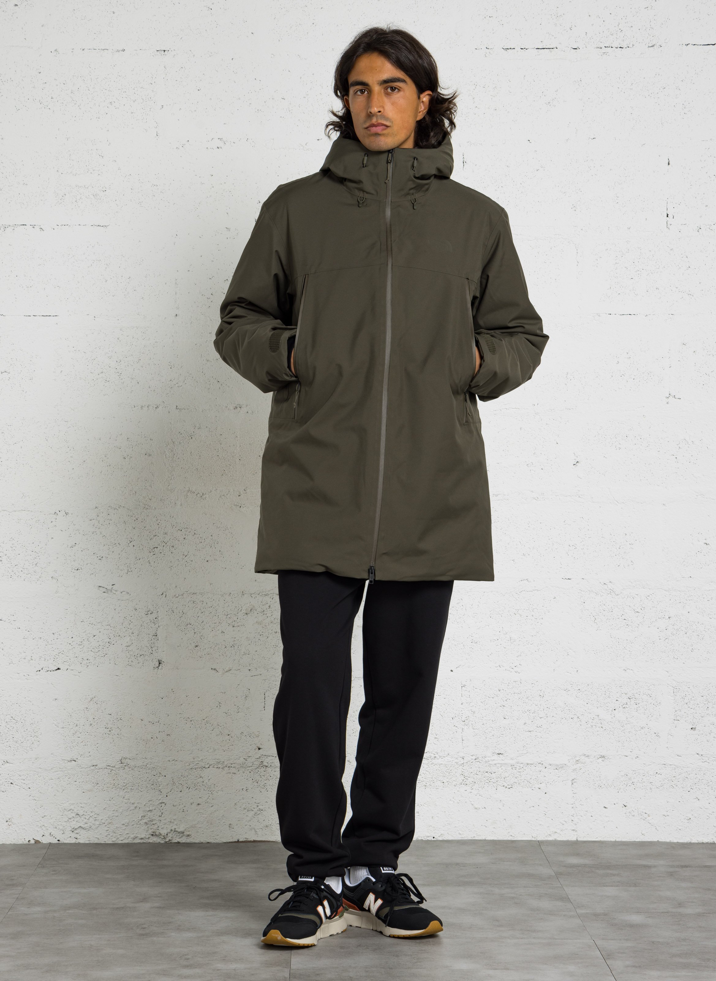 Daunenparka mit Kapuze THE NORTH FACE Grun