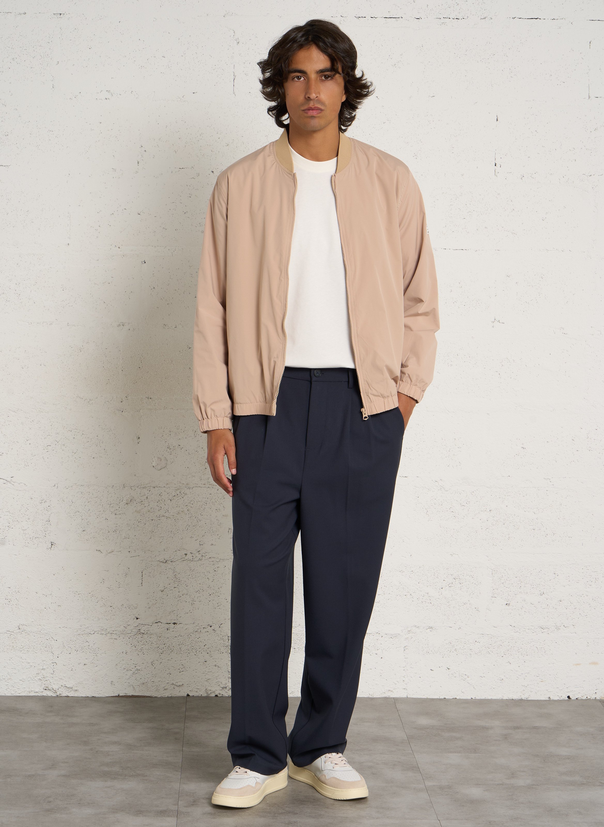 Gerader Reißverschluss-Blouson in Uni-Farbe PEPE JEANS Beige