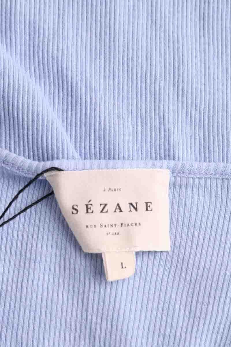 Azawood sleeveless top SEZANE - Seconde main Blue