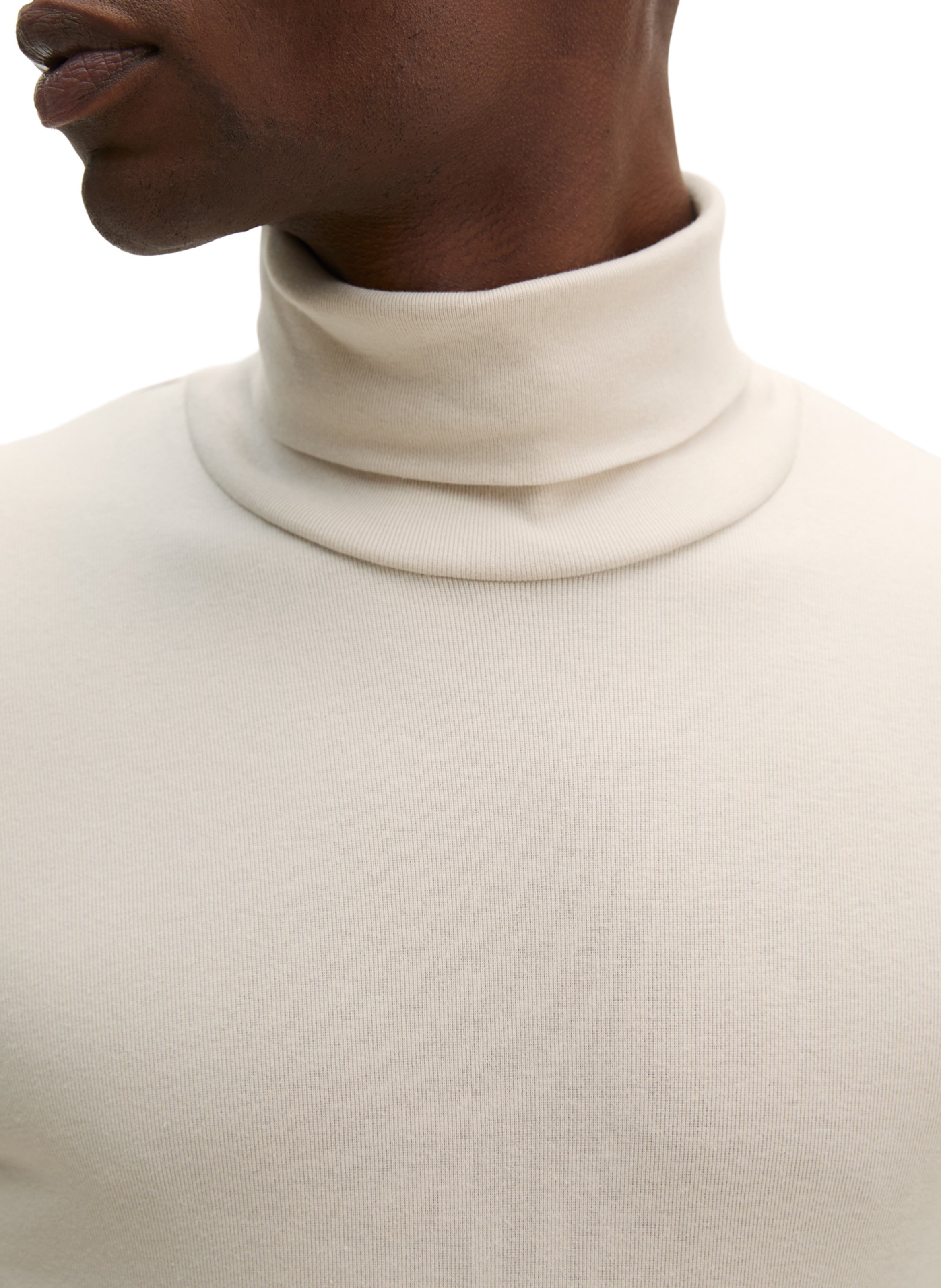 Cotton roll-neck sweater MARC O'POLO Beige