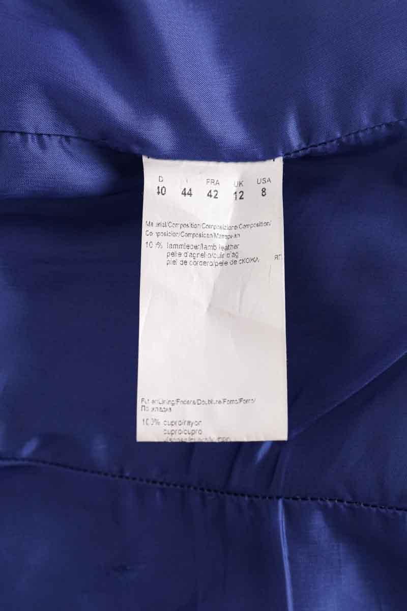 Regular-fit organic cotton jacket with sherpa collar BOSS - SECONDE MAIN Blue