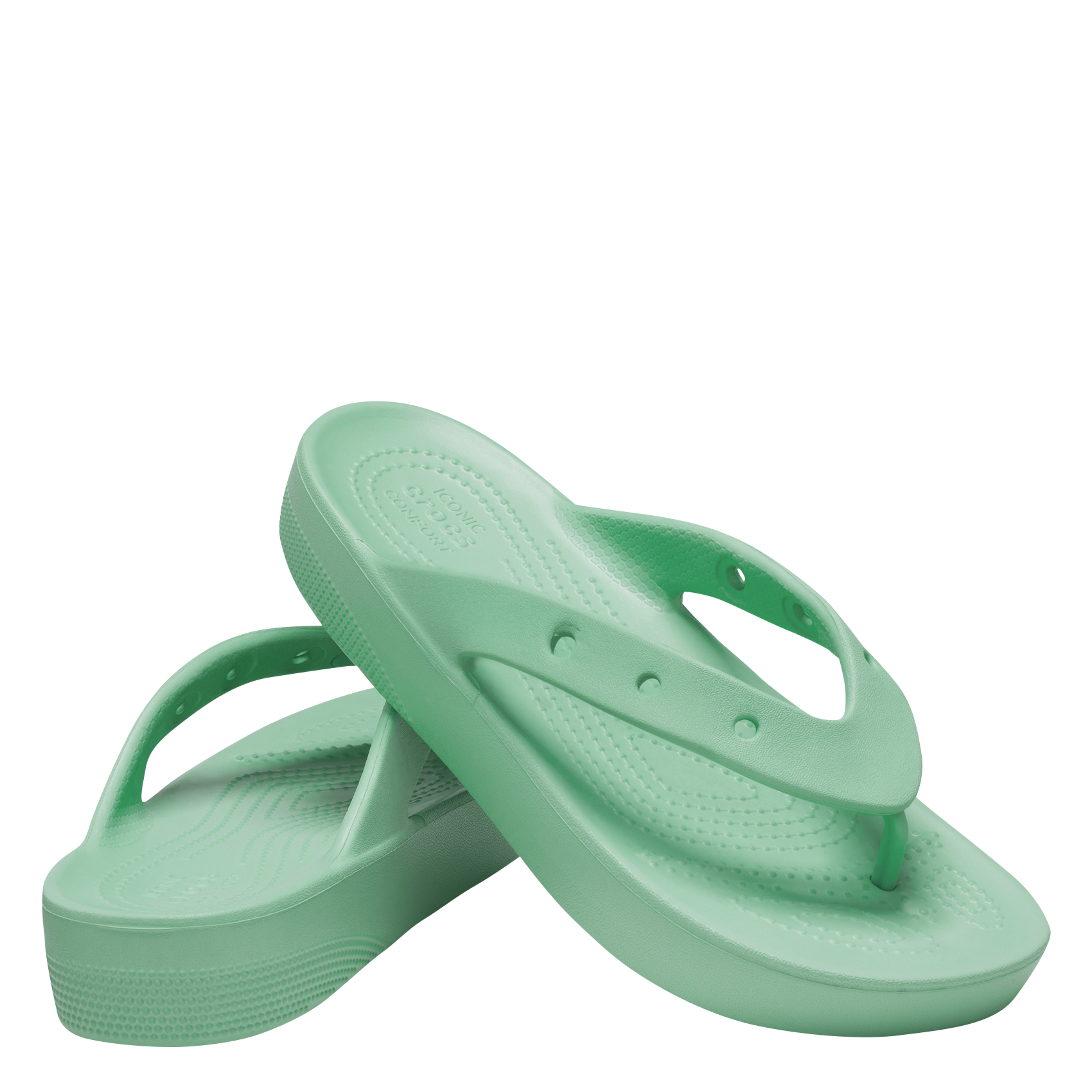 Tong à Plateforme Jade Stone Crocs Femme Place des Tendances