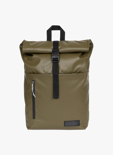 Eastpak macnee 24l roll top top coated backpack in black