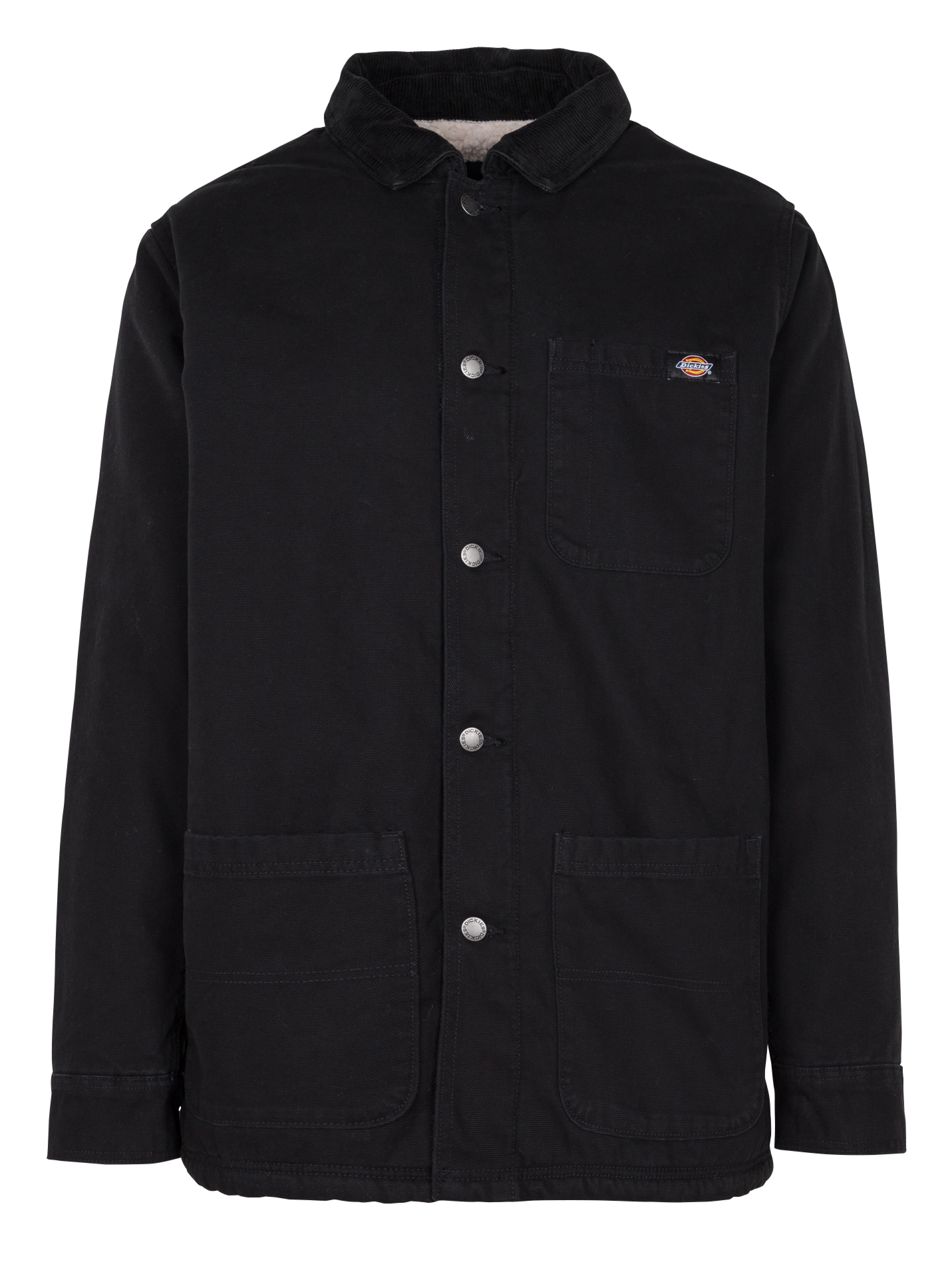 Cotton jacket with classic collar DICKIES Black