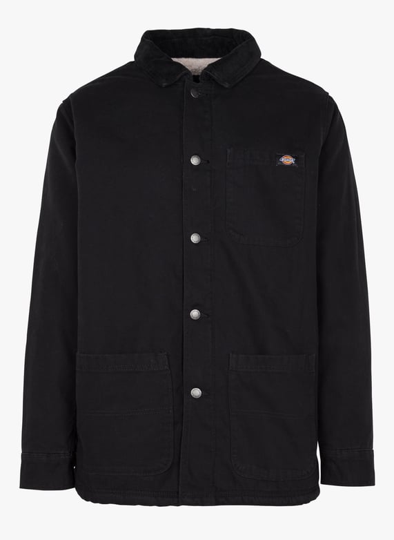 Veste col classique en coton Duck Stone washed black Dickies